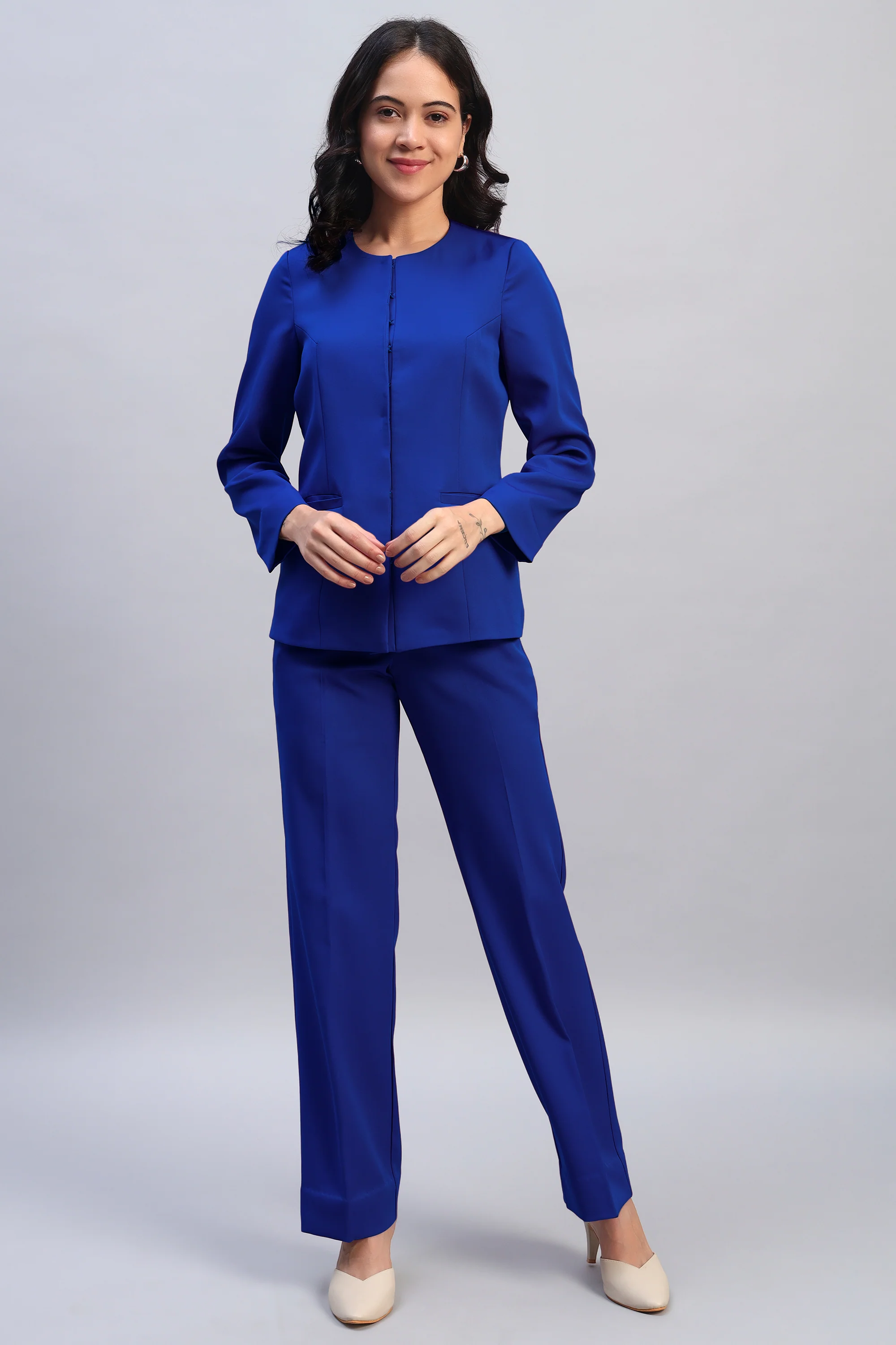 The 9-to-9 Shacket Set – Blue - Image 6