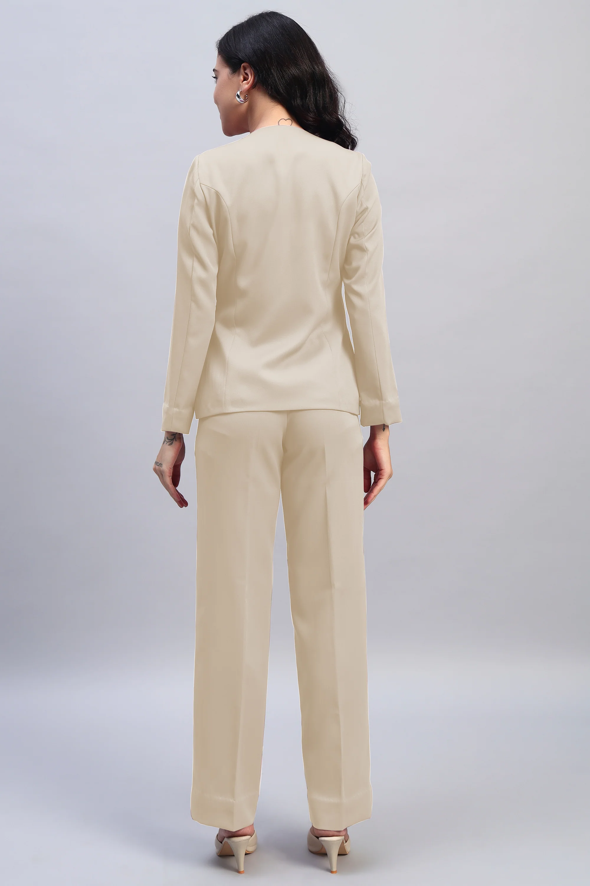 The 9-to-9 Shacket Set – Sand - Image 7