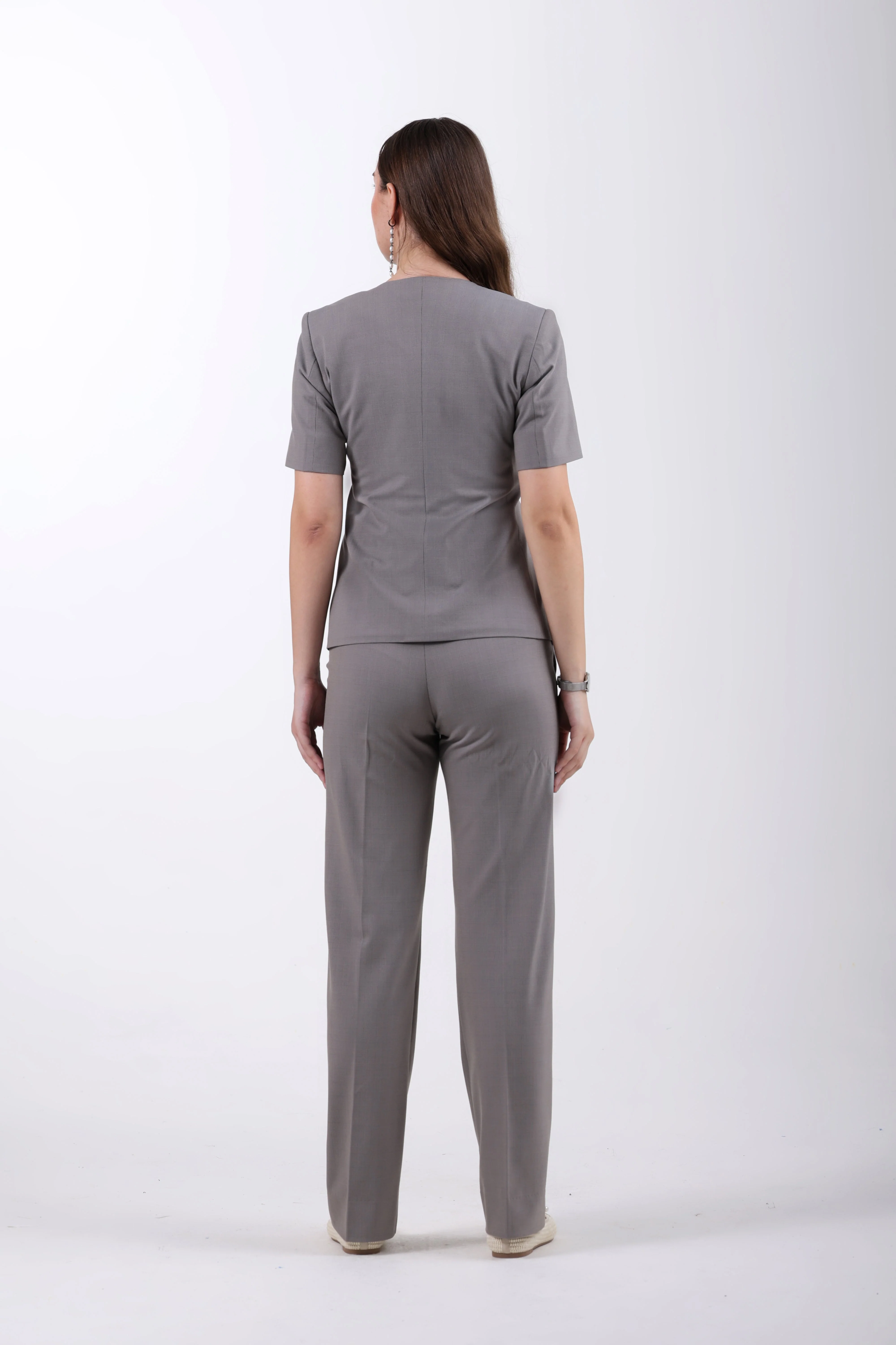 Bare Blazer Suit Set – Grey Glen Check - Image 6