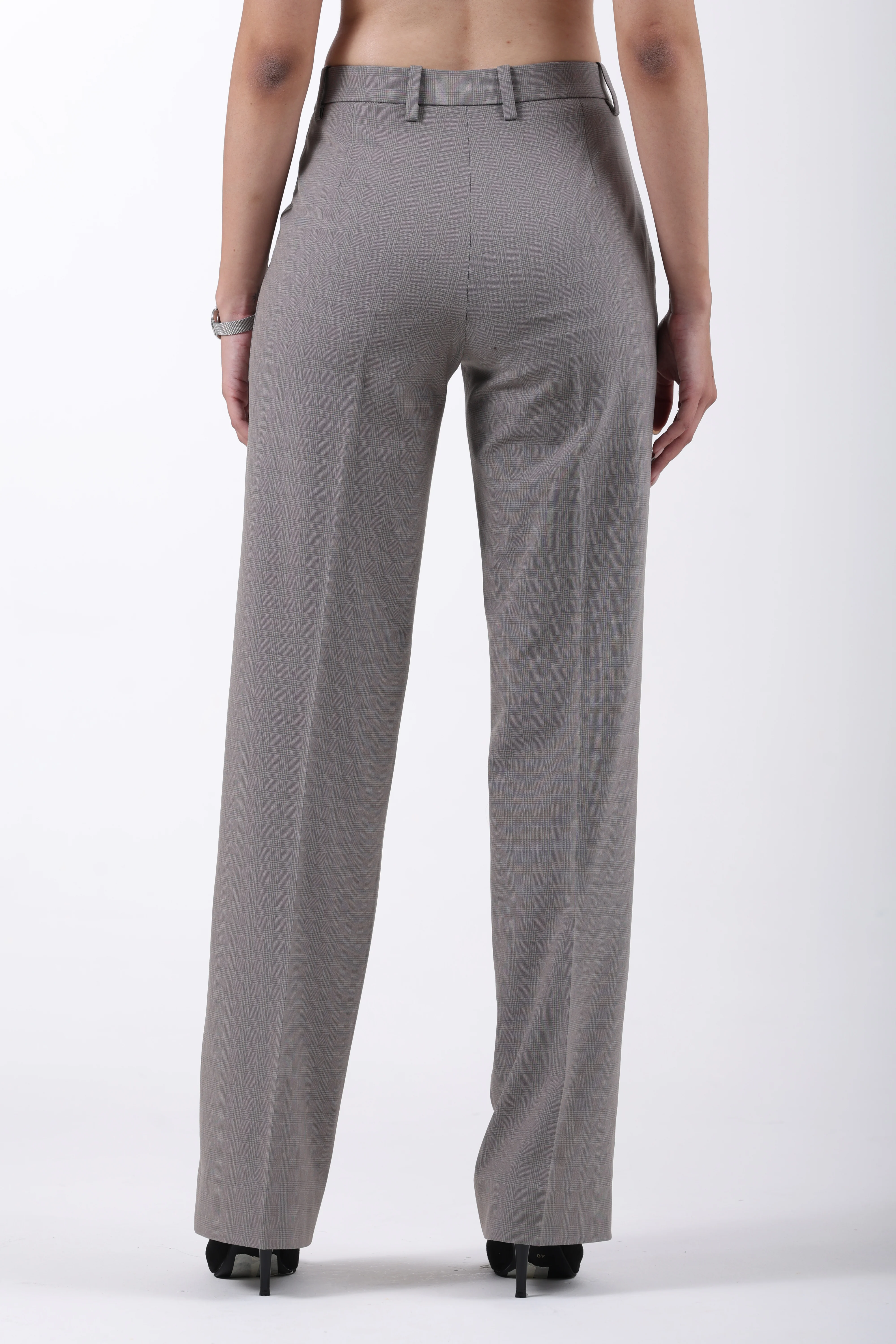 The Boardroom Double-Breasted Suit Set – Grey Glen Check - Image 9