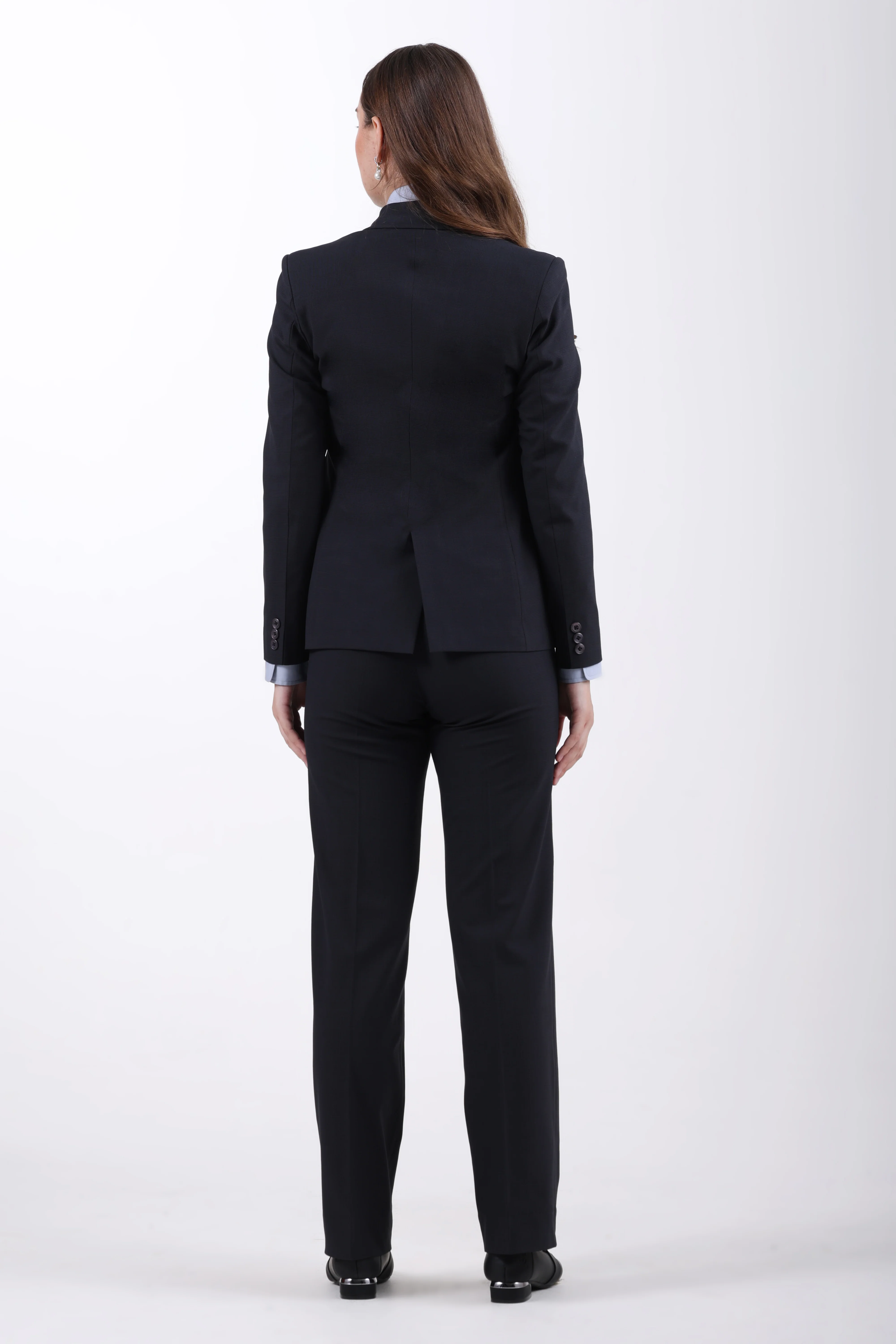The Boardroom Double-Breasted Suit Set – Midnight Navy - Image 12
