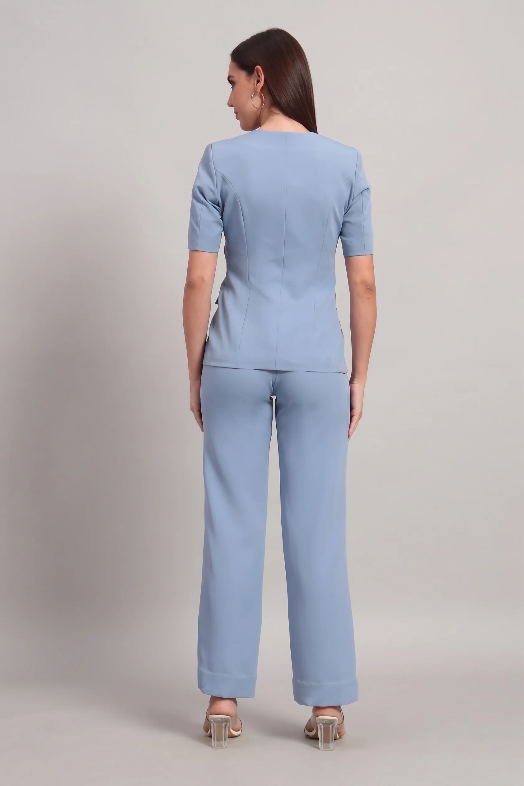 The Breezy Blazer Set – Denim Blue - Image 7