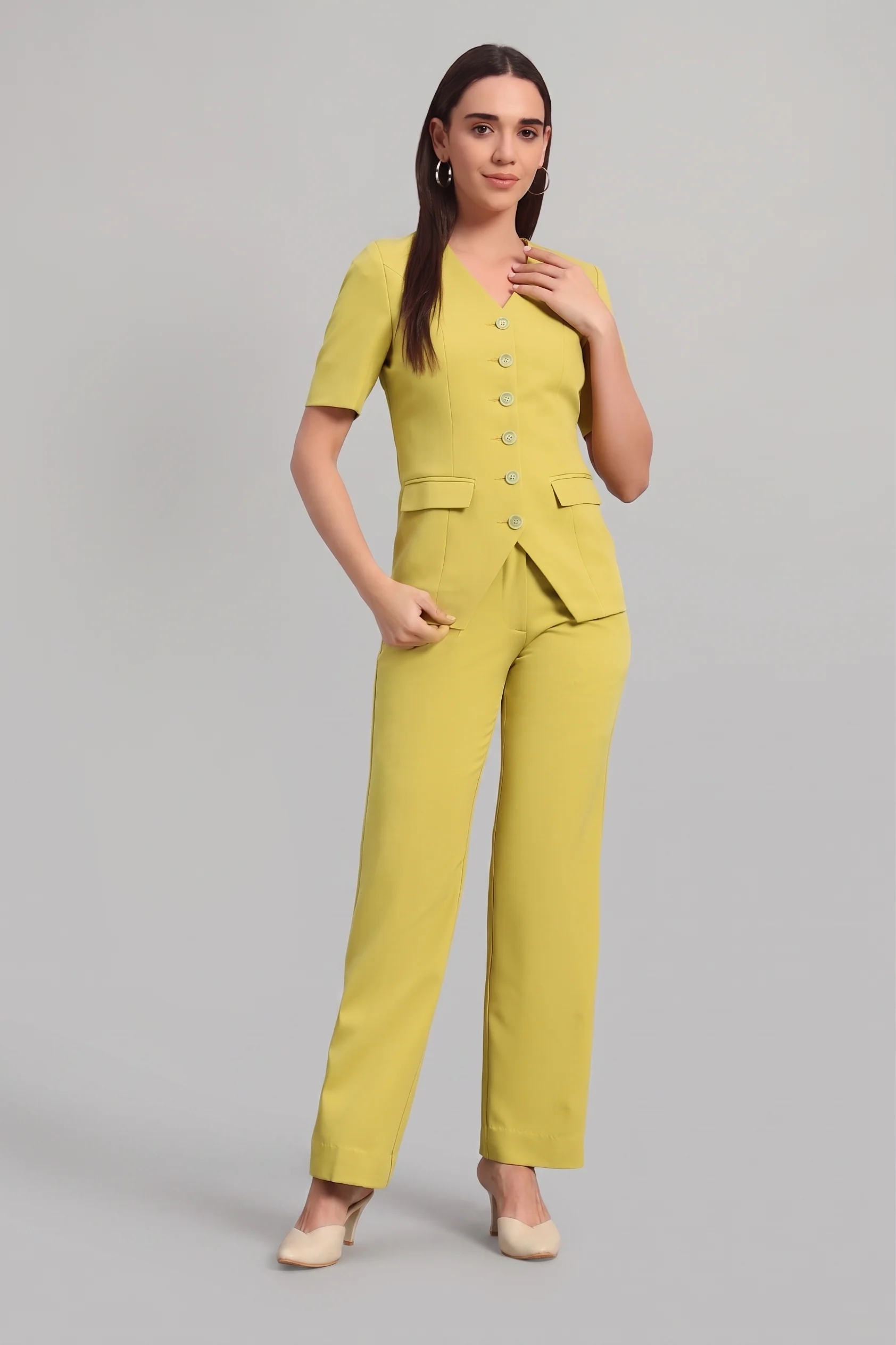 The Breezy Blazer Set – Lime Green - Image 6