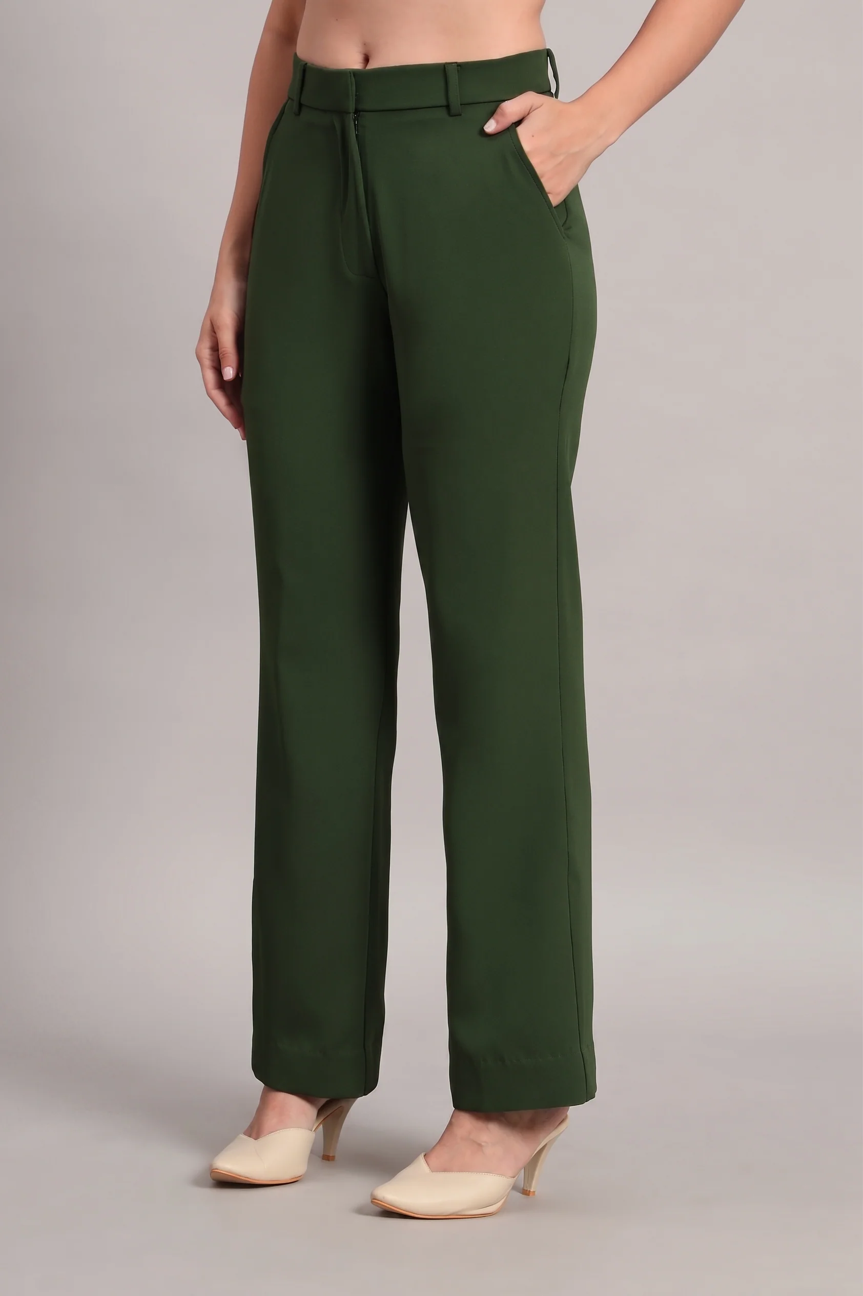 The Breezy Blazer Set – Olive Green - Image 7