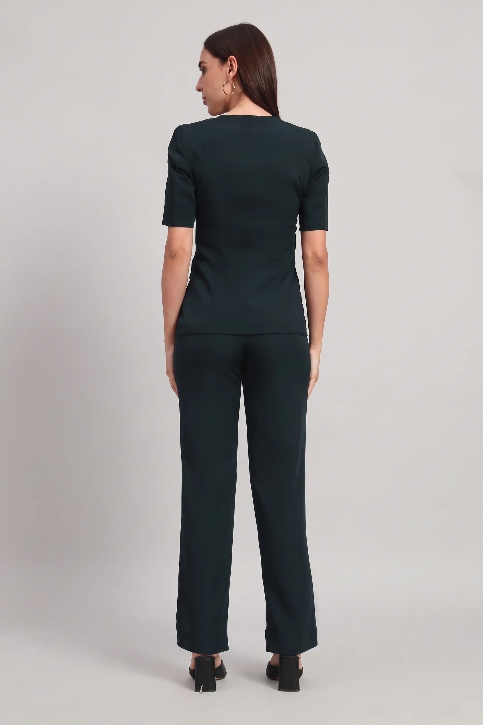 The Breezy Blazer Set – Peacock Green - Image 8