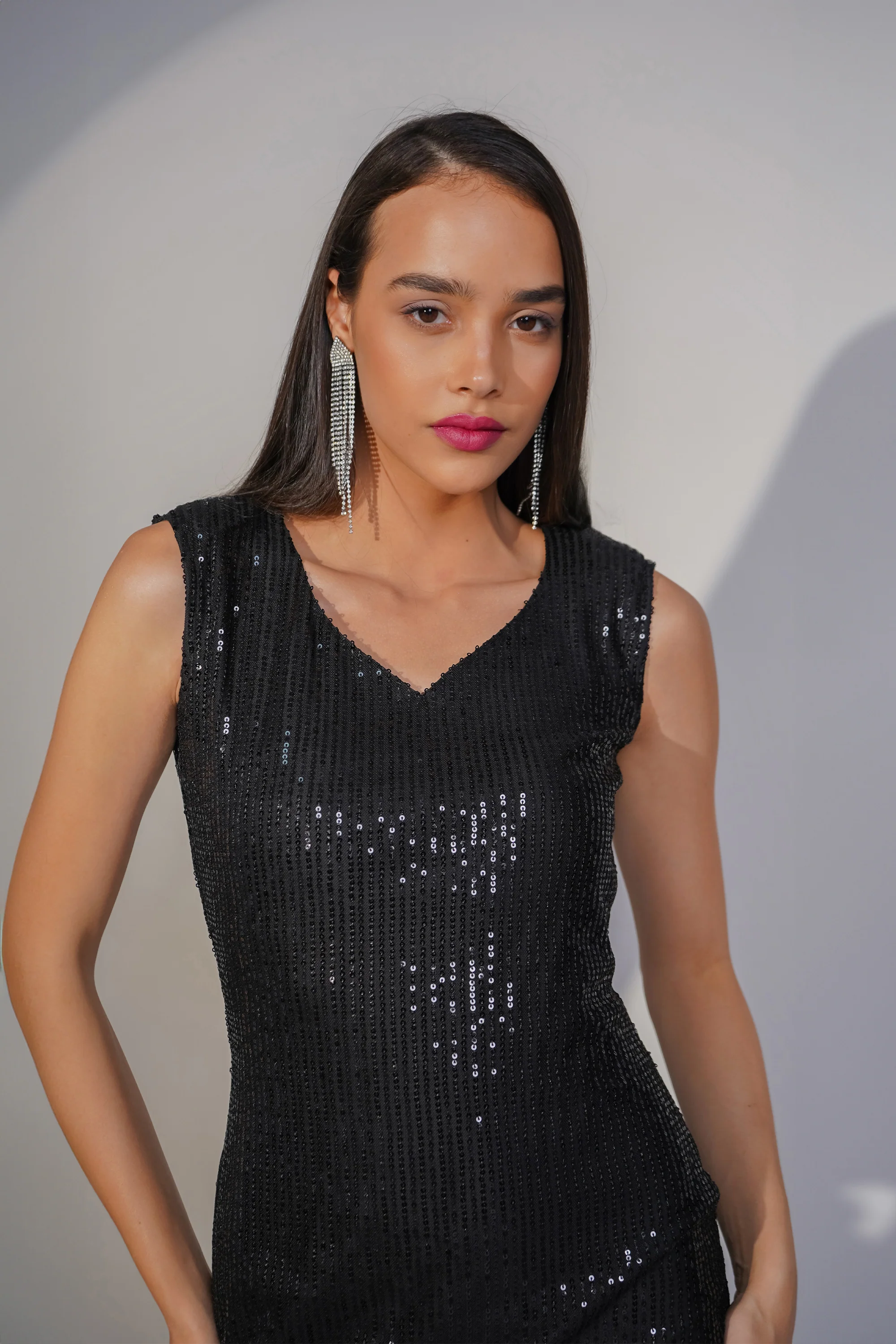 Cocktail Charm Sheath Dress – Black - Image 7