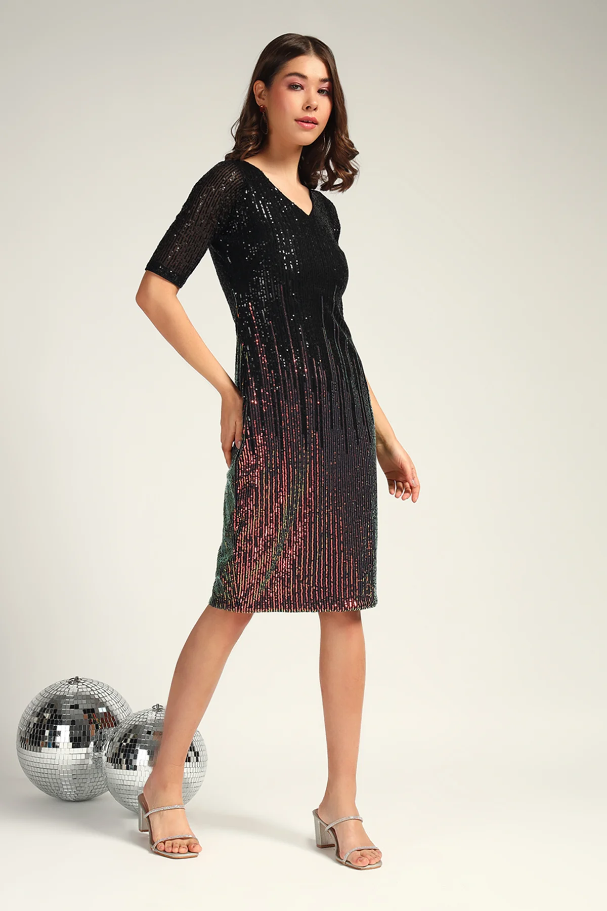 Dazzle Darling Dress – Black - Image 2