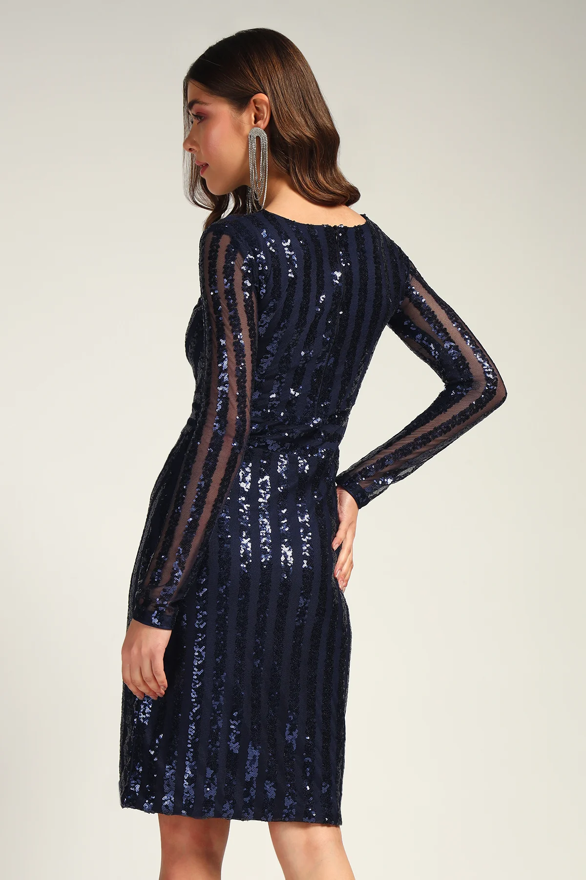 Dil Dhadakne Do Sequin Dress – Blue - Image 2
