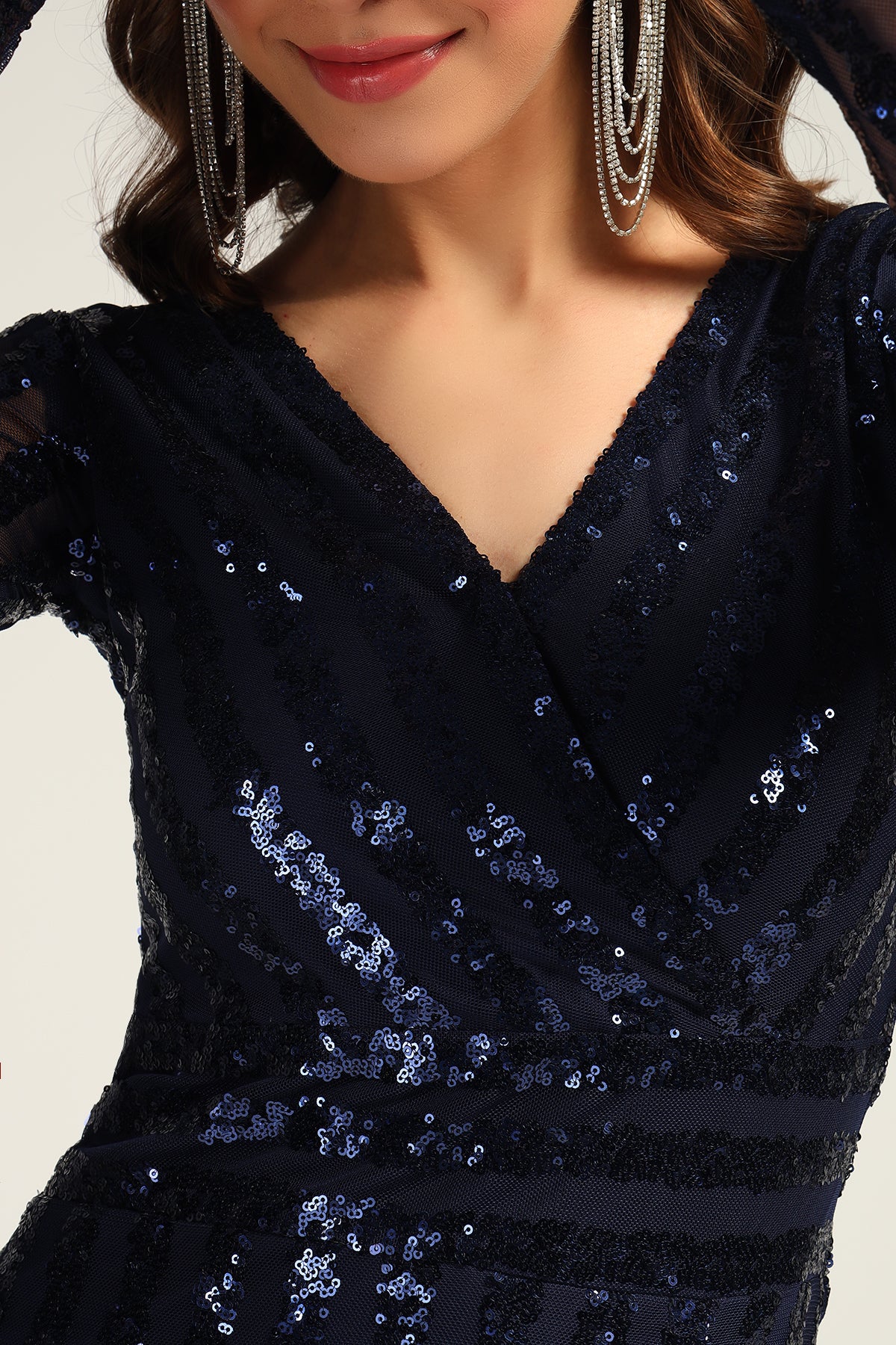 Dil Dhadakne Do Sequin Dress – Blue - Image 6