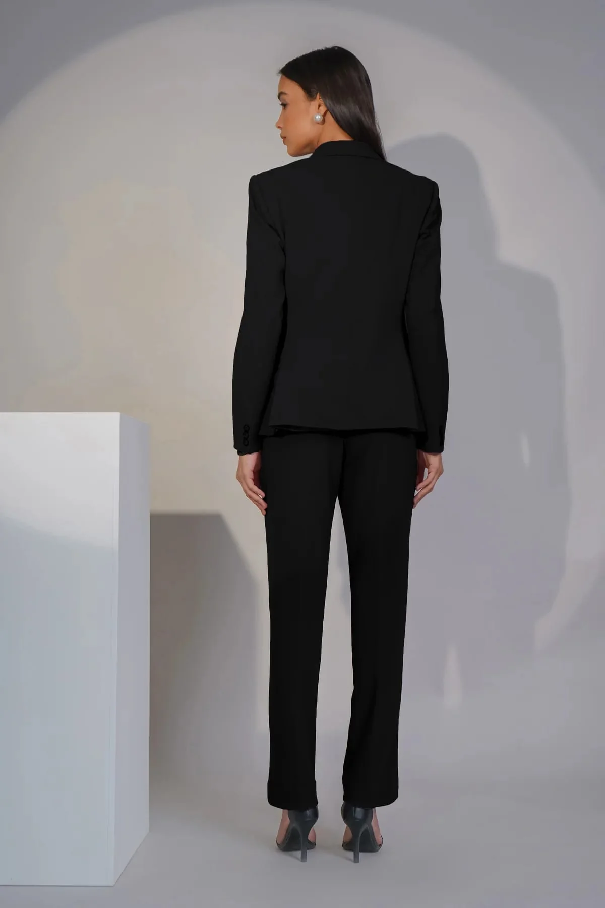 Eternal Office Blazer Power Suit – Black - Image 3