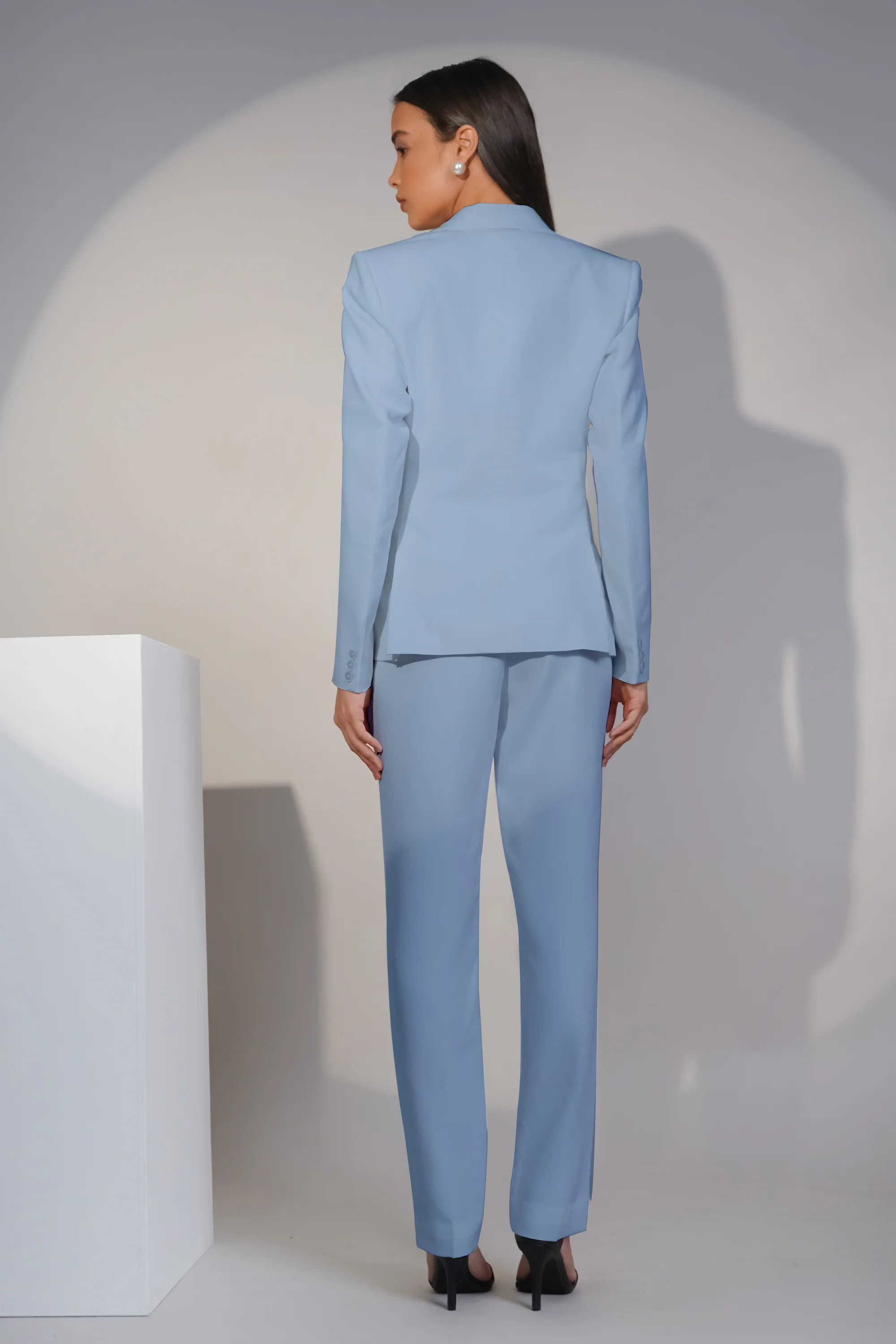Eternal Office Blazer Power Suit – Denim Blue - Image 7
