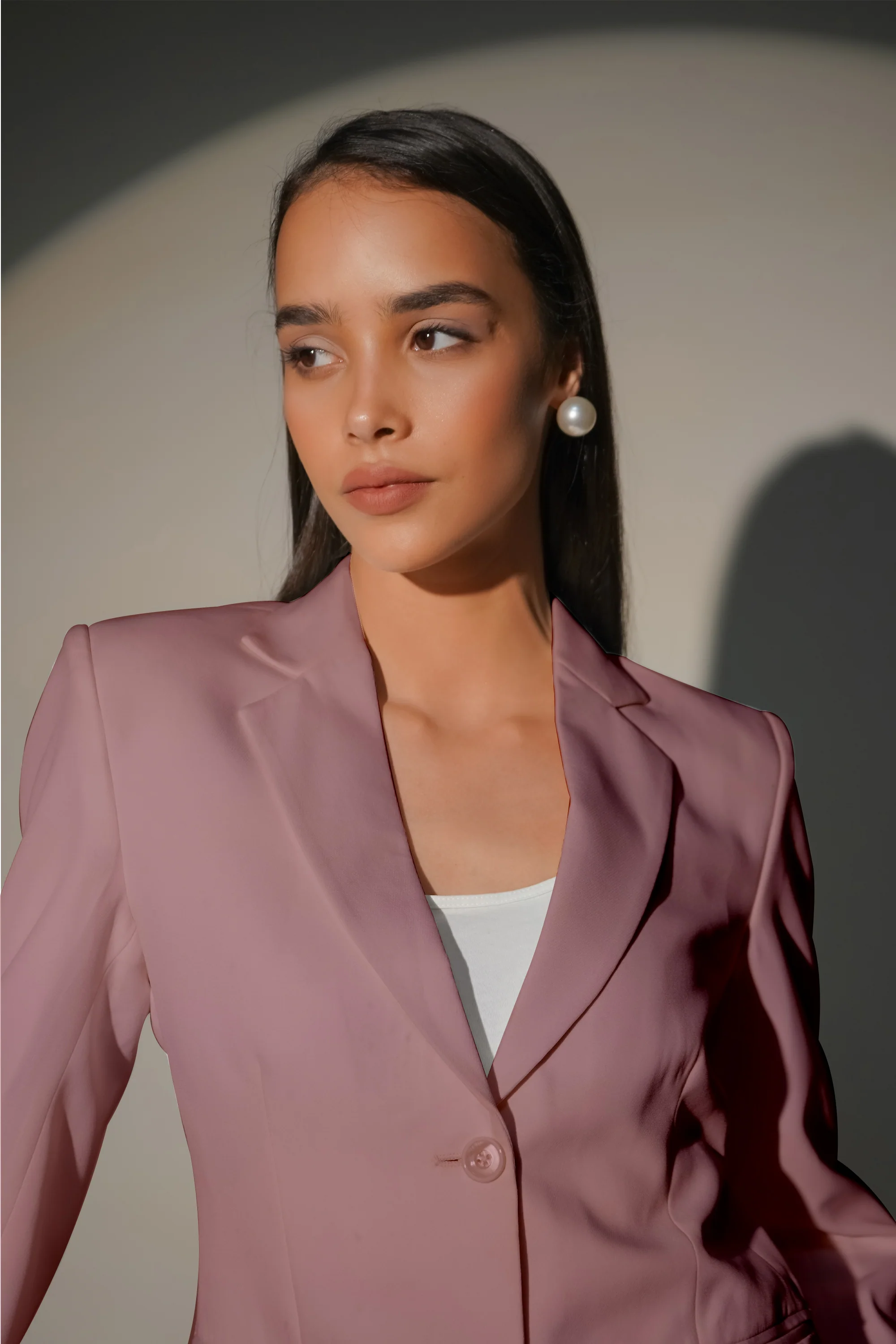 Eternal Office Blazer Power Suit – Dusty Blush Pink - Image 6