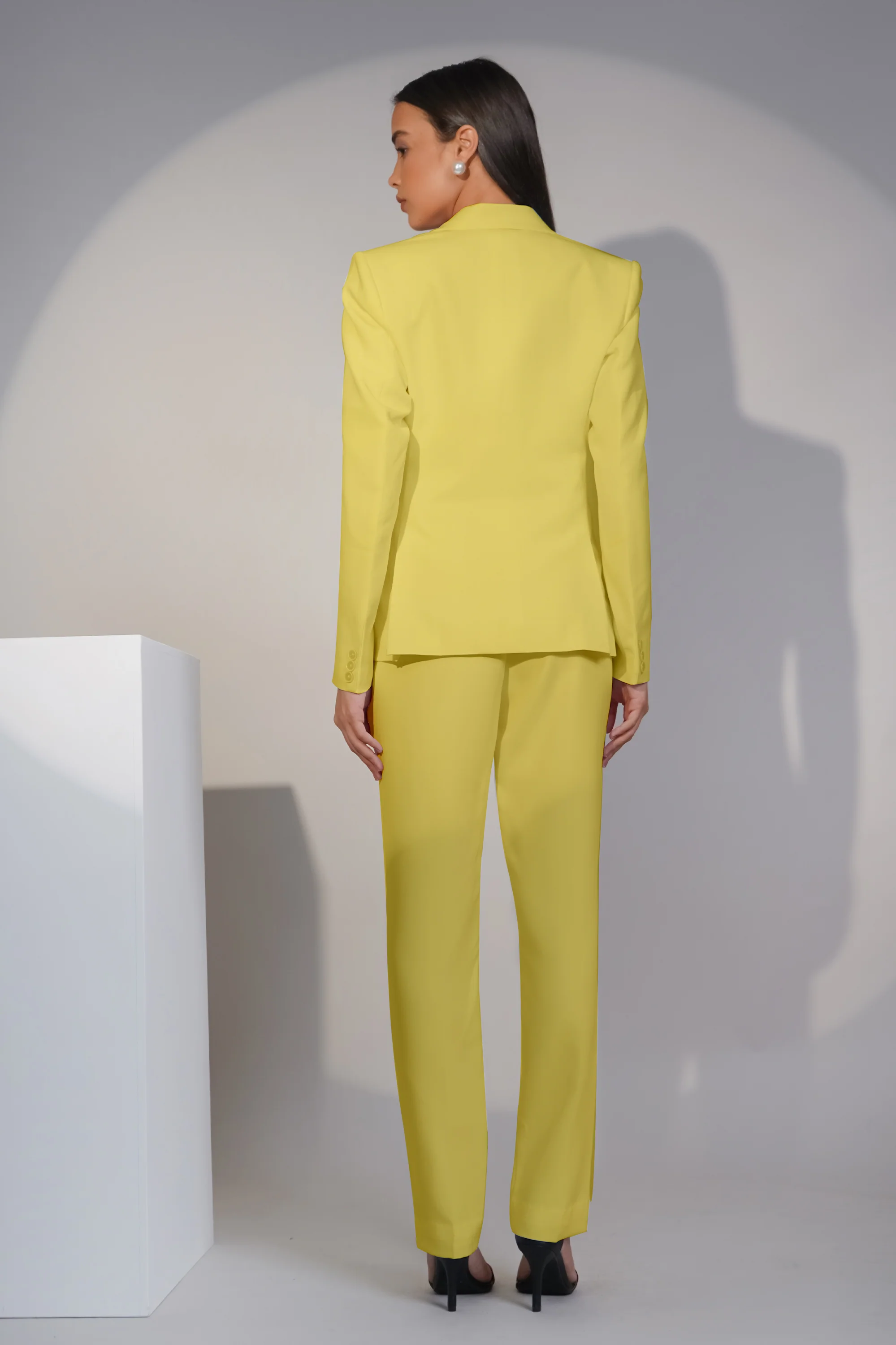 Eternal Office Blazer Power Suit – Lime Green - Image 7