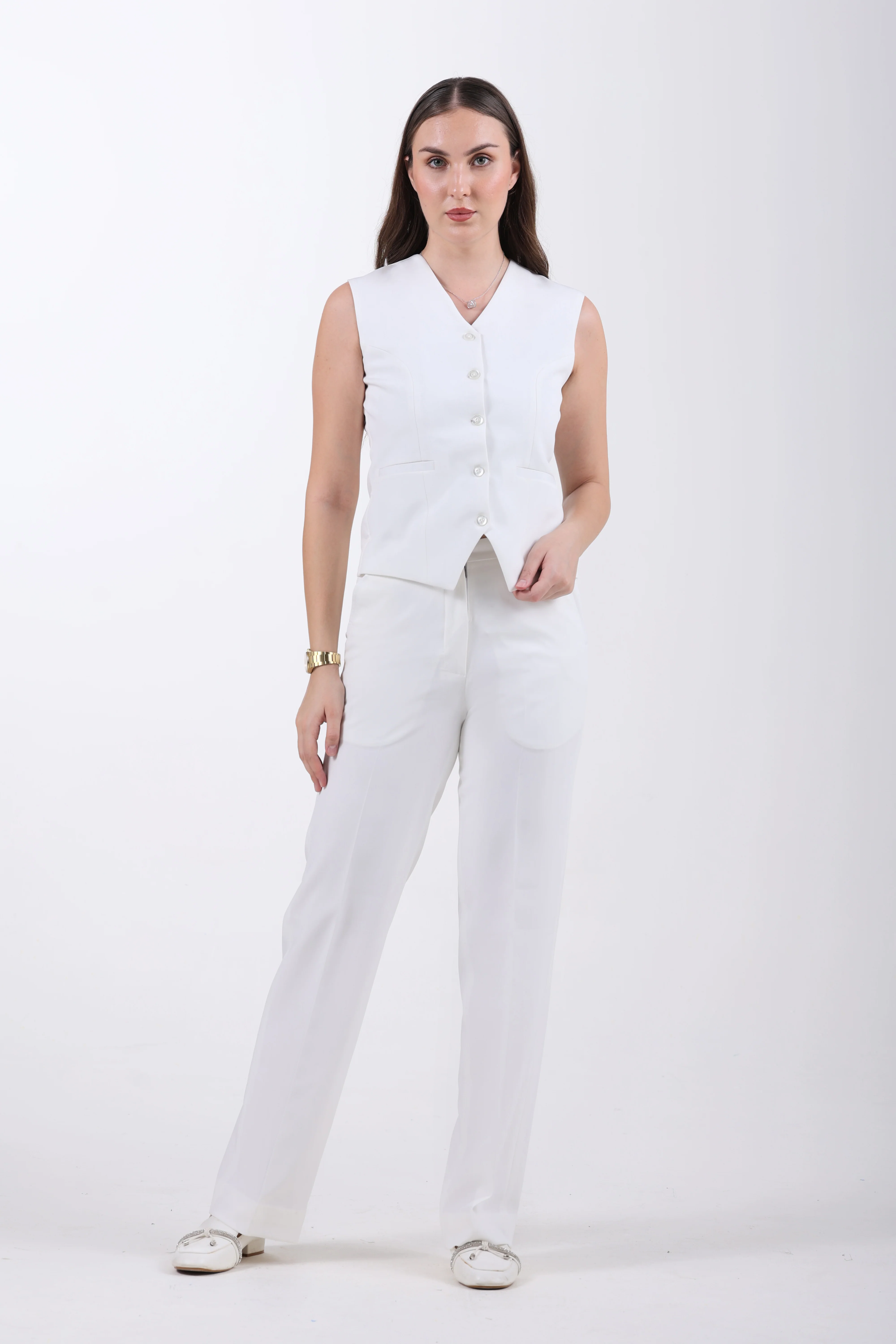 The Limitless Command 3-Piece Double-Breasted Suit Set – White - Image 10