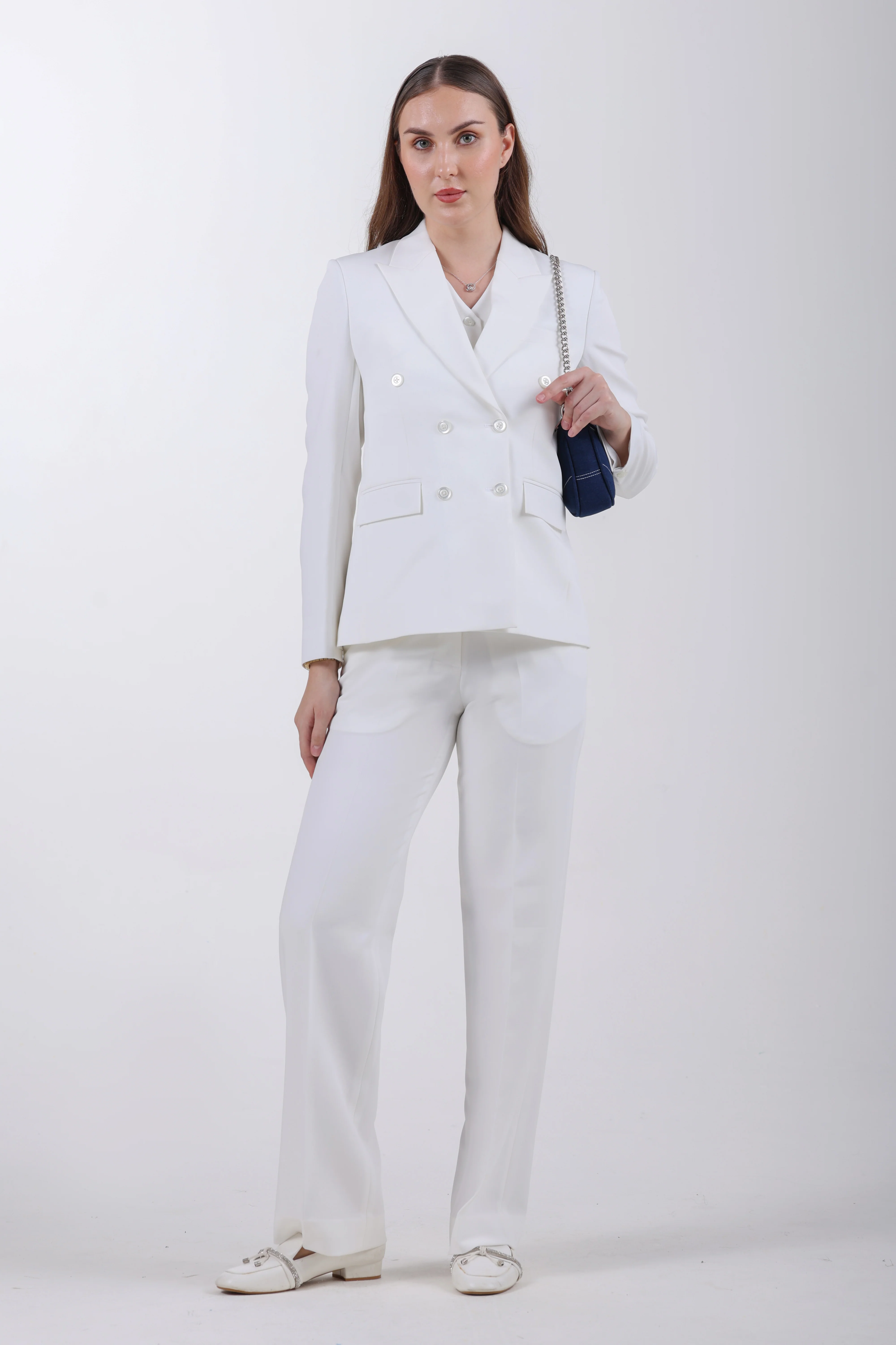 The Limitless Command 3-Piece Double-Breasted Suit Set – White - Image 6