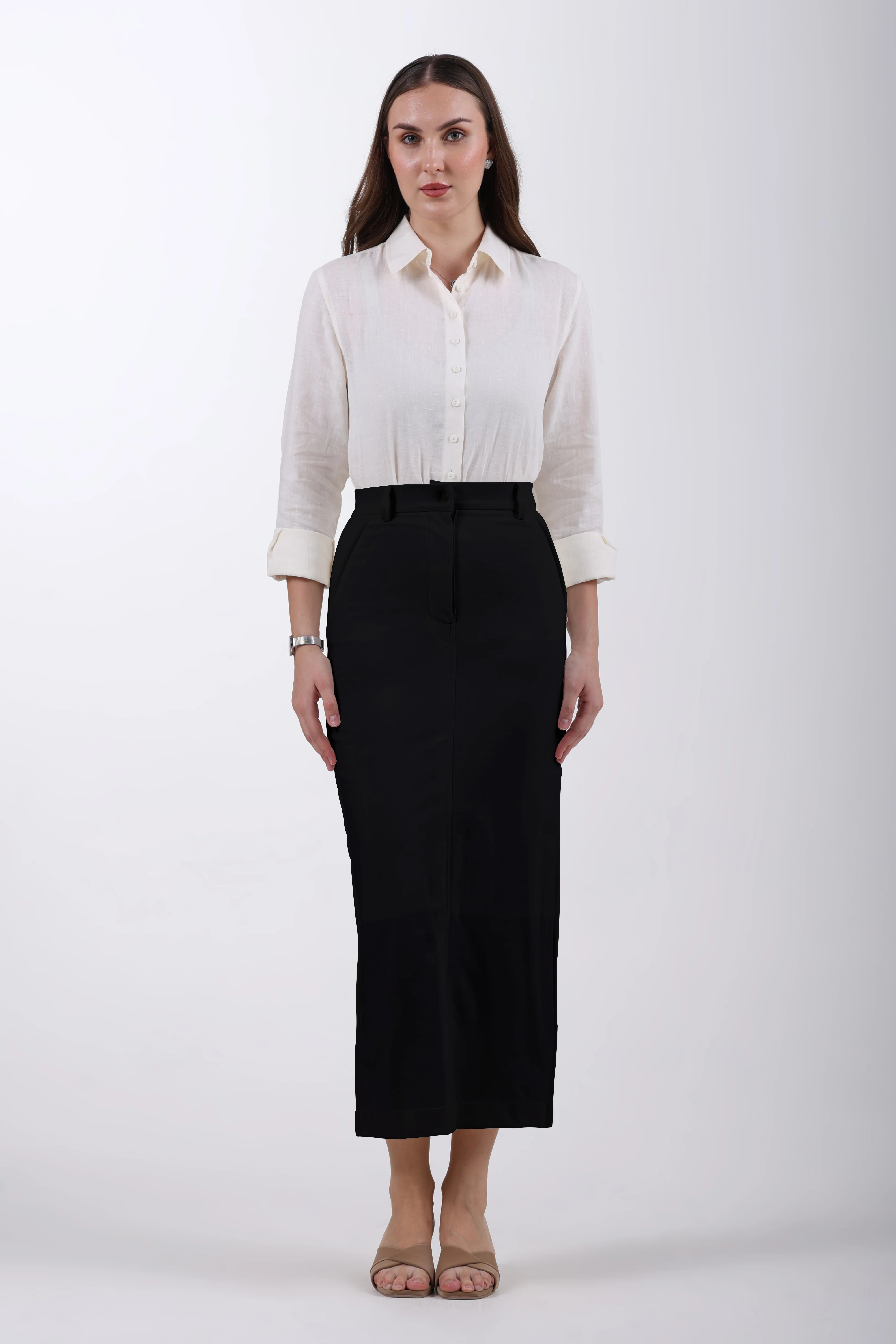 Limitless Core™ Long Pencil Skirt – Black - Image 3