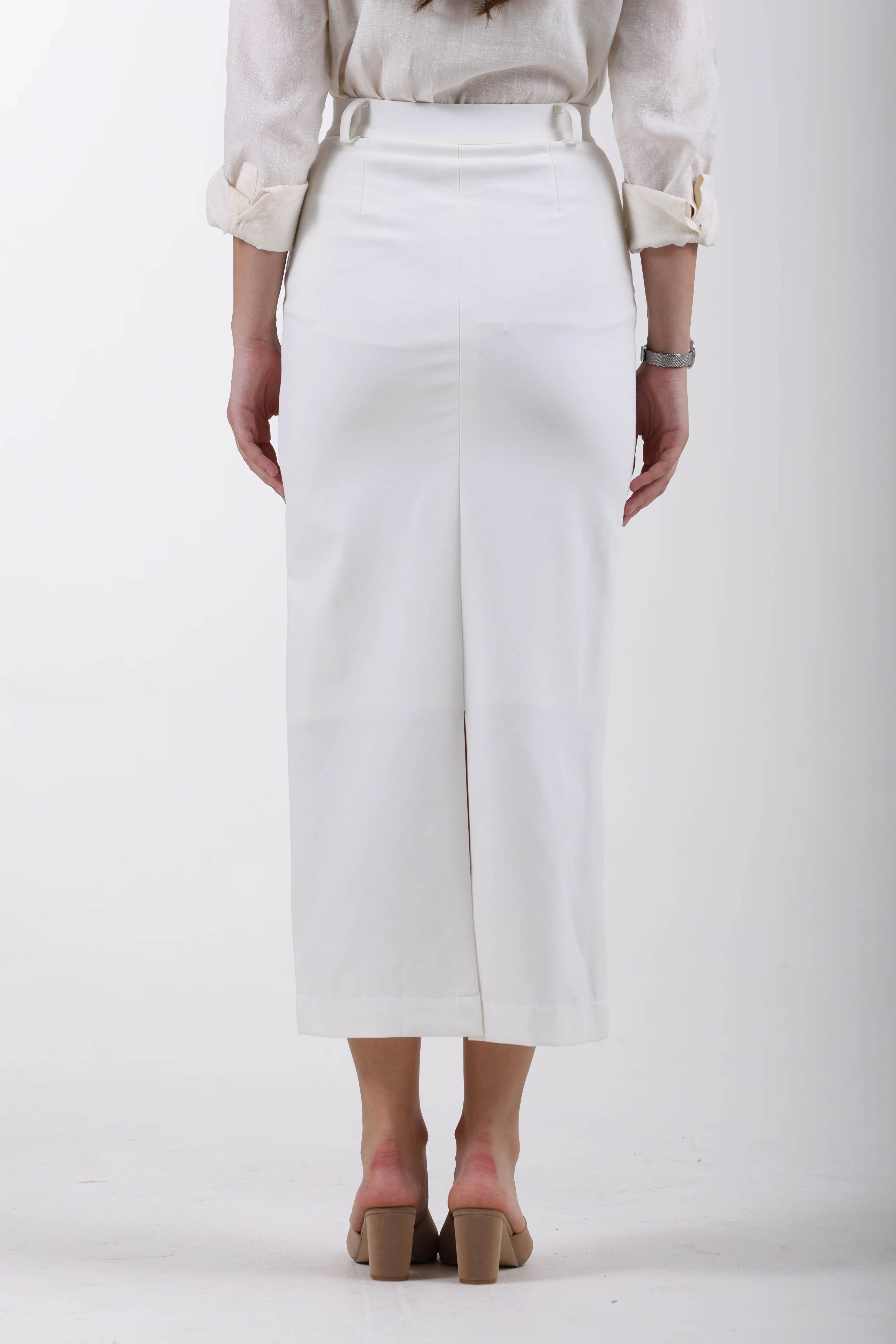 Limitless Core™ Long Pencil Skirt – Off White - Image 6