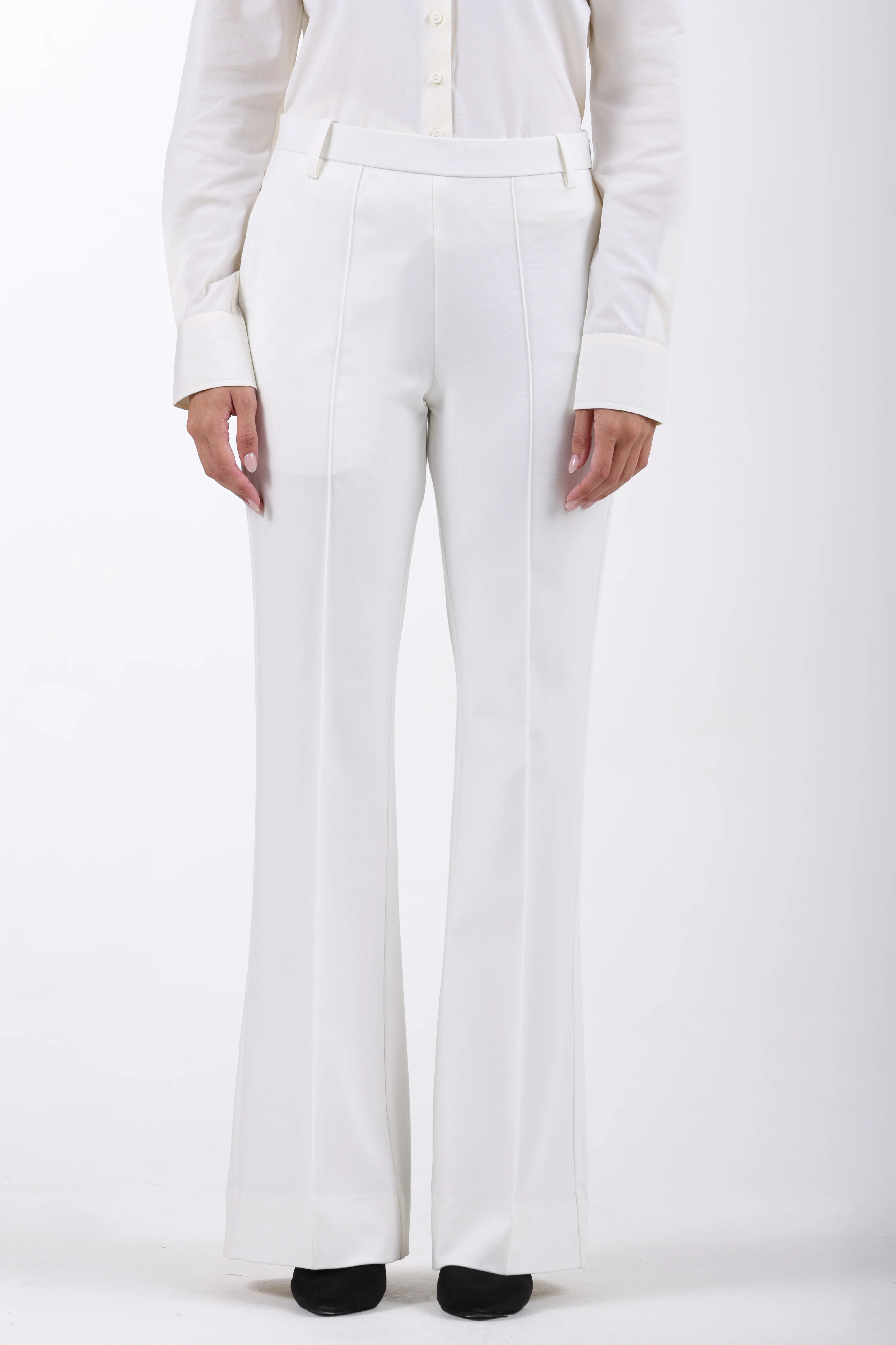 Limitless Core™ Pintuck Bootcut Pants – Off White - Image 3