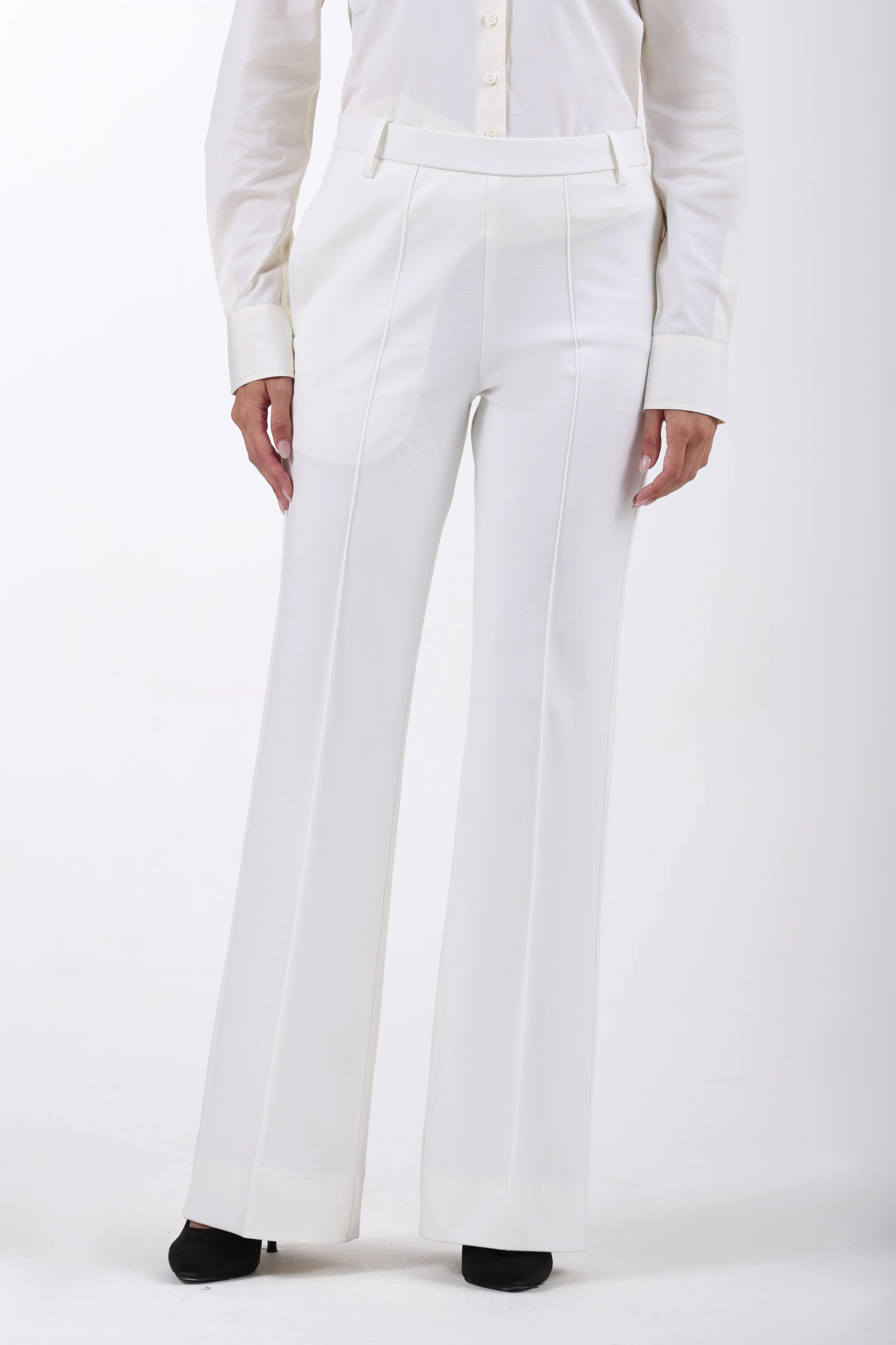 Limitless Core™ Pintuck Bootcut Pants – Off White - Image 4