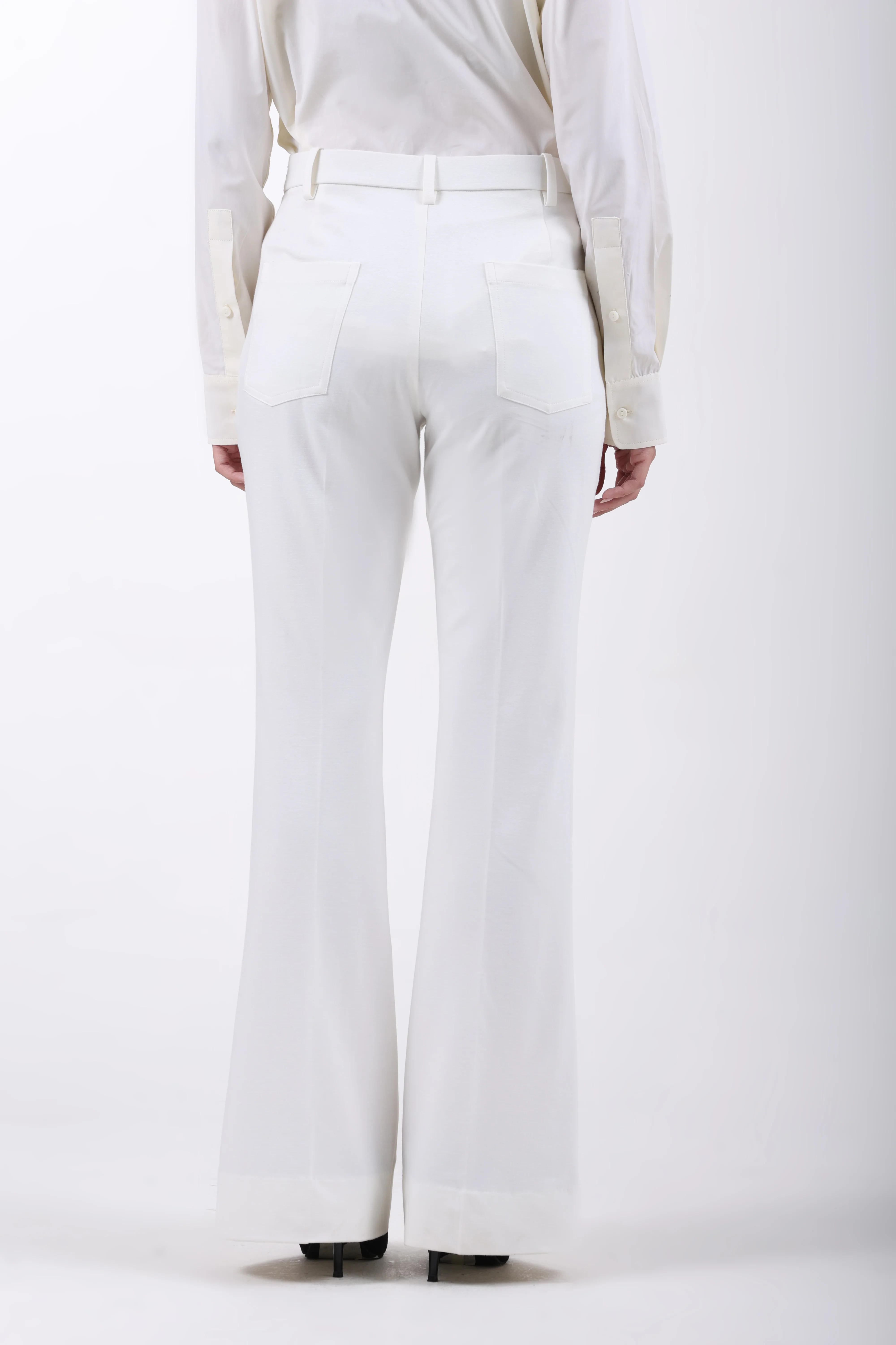 Limitless Core™ Pintuck Bootcut Pants – Off White - Image 5
