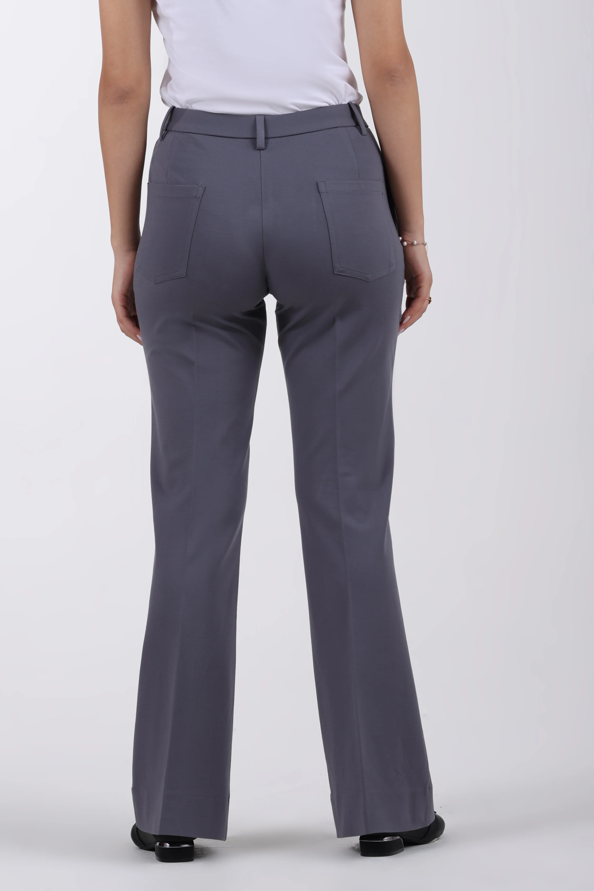 Limitless Core™ Pintuck Bootcut Pants – Steel Grey - Image 6