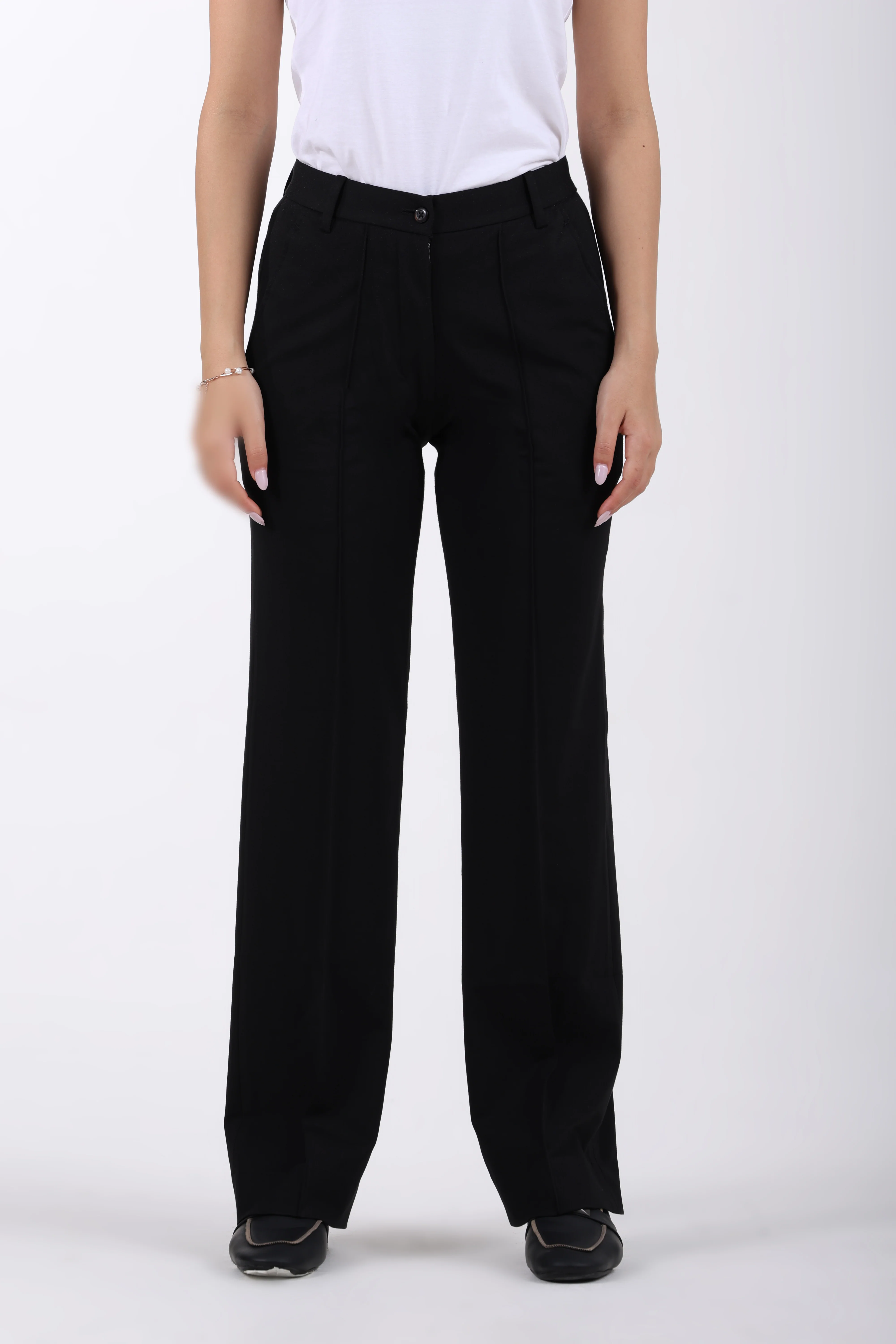 Limitless Core™ Pintuck Straight Fit Pants – Black - Image 5