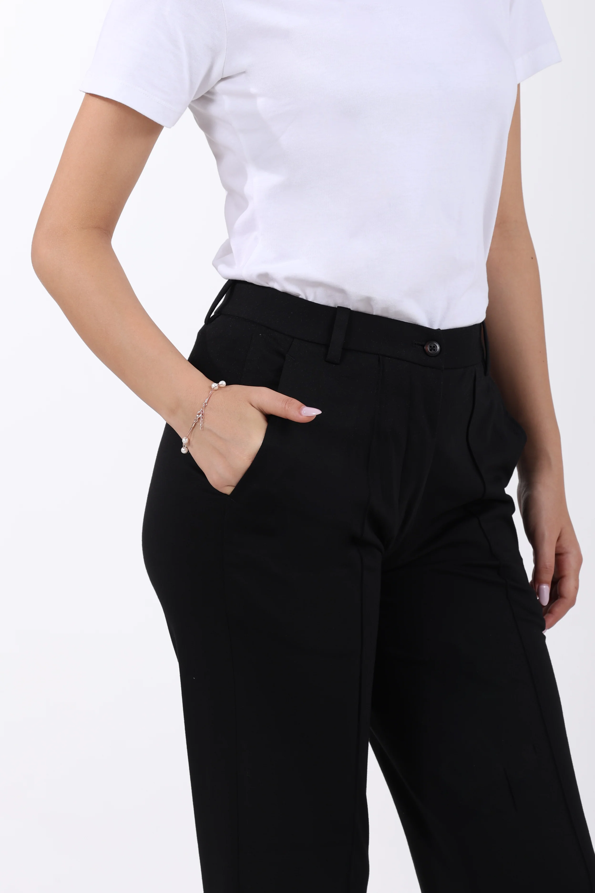 Limitless Core™ Pintuck Straight Fit Pants – Black - Image 6