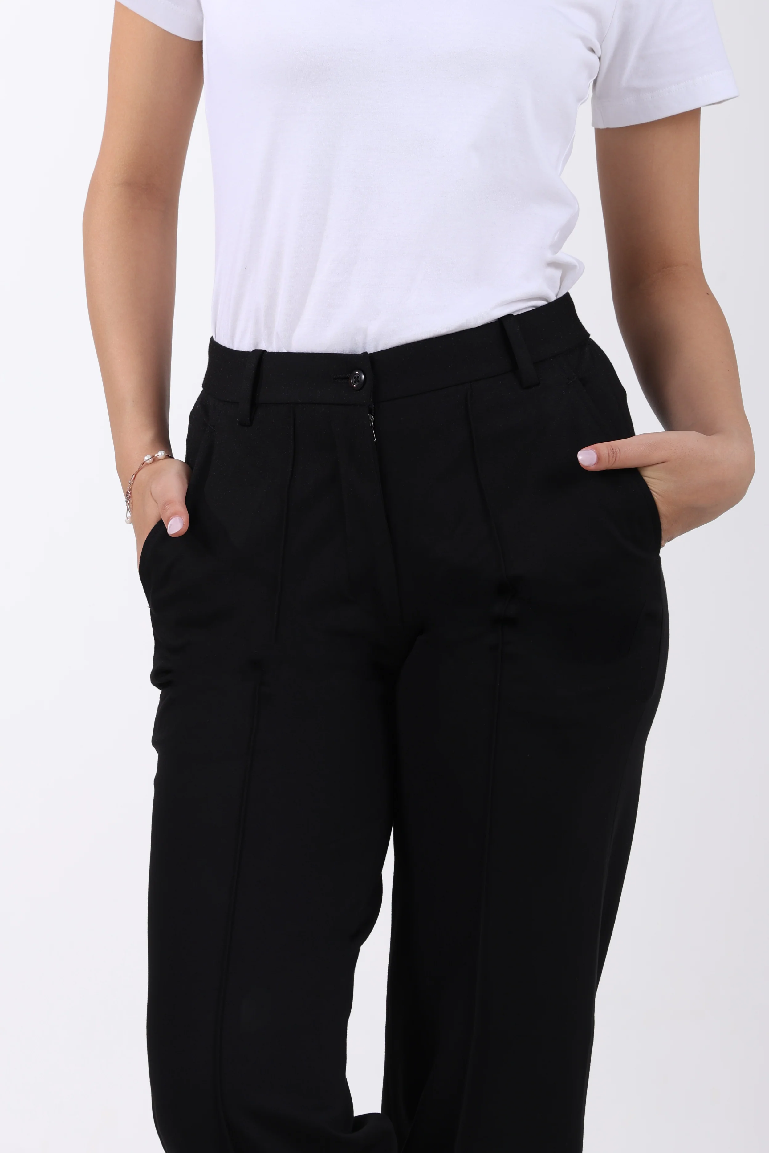 Limitless Core™ Pintuck Straight Fit Pants – Black - Image 7
