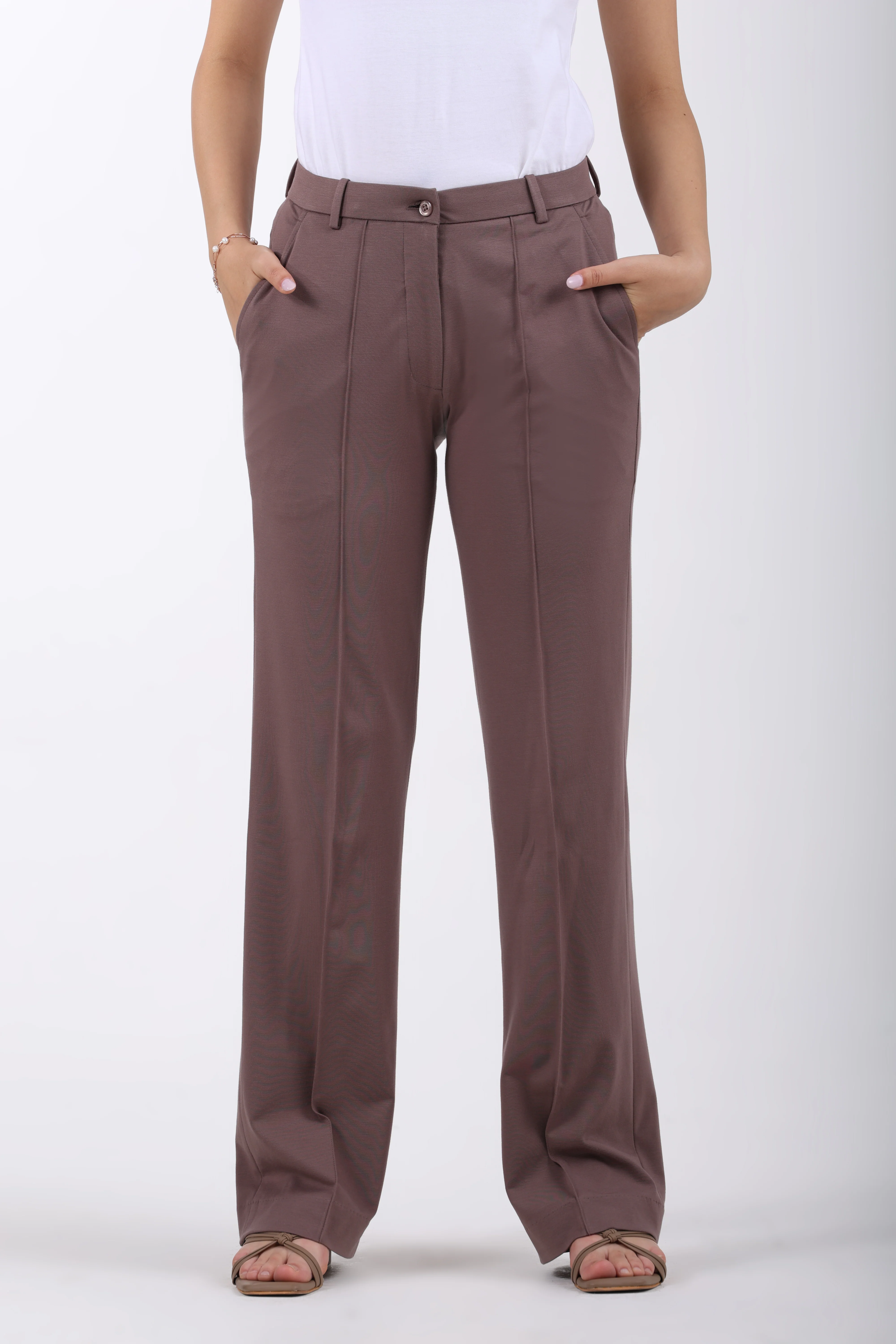 Limitless Core™ Pintuck Straight Fit Pants – Cocoa Brown - Image 3