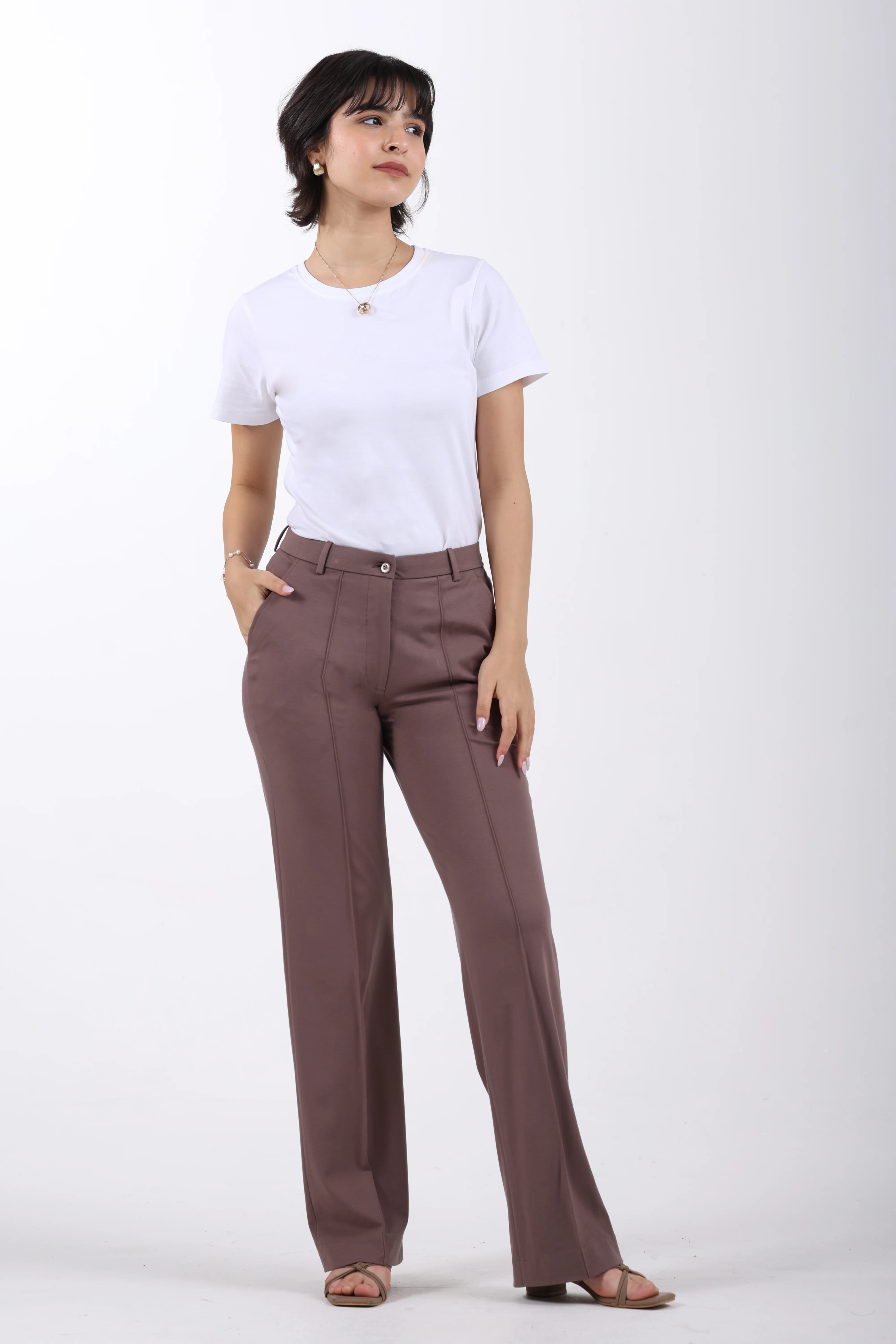 Limitless Core™ Pintuck Straight Fit Pants – Cocoa Brown - Image 5