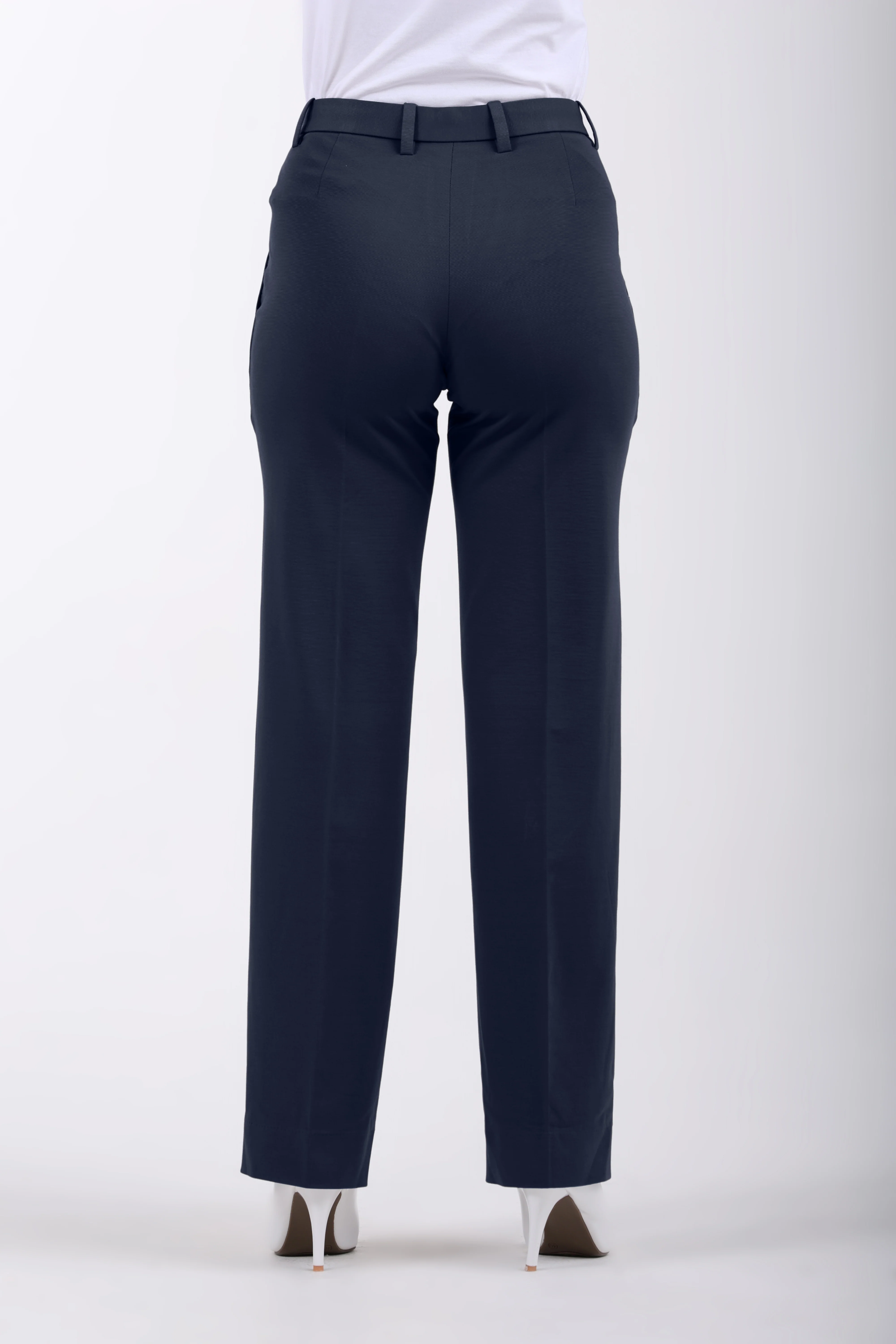 Limitless Core™ Pintuck Straight Fit Pants – Navy Blue - Image 7