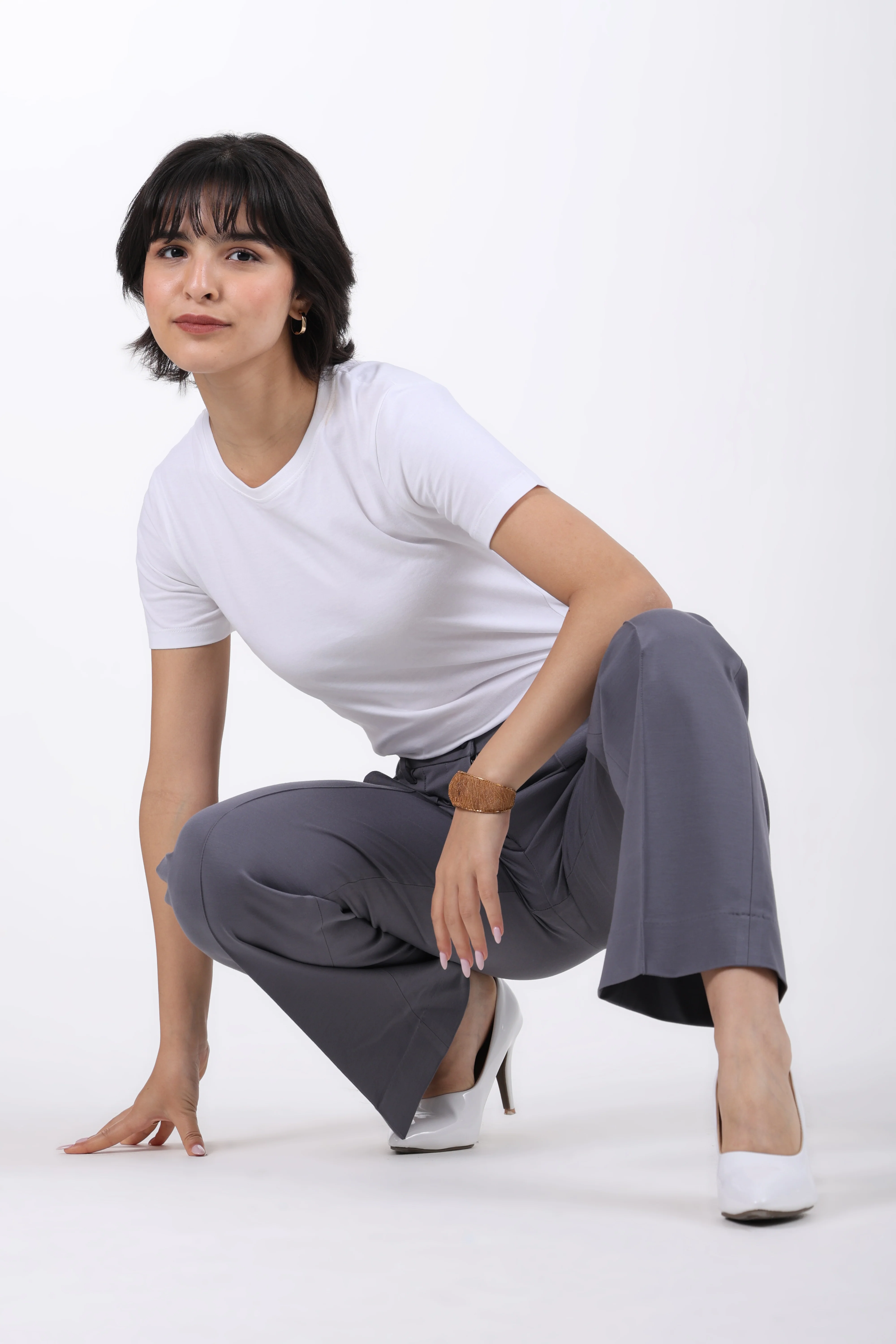 Limitless Core™ Pintuck Straight Fit Pants – Steel Grey - Image 7