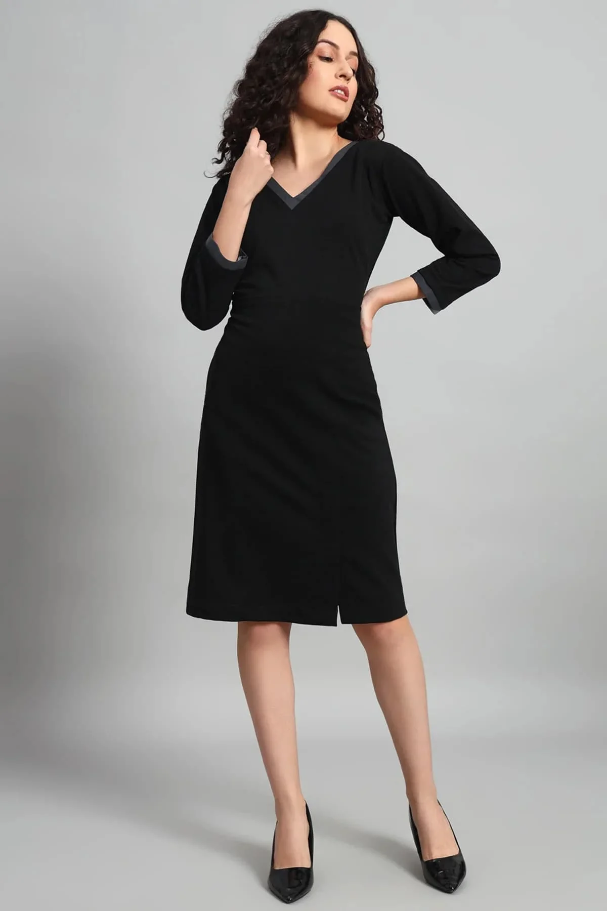 Luminary Layers Sheath Dress – Black - Image 6