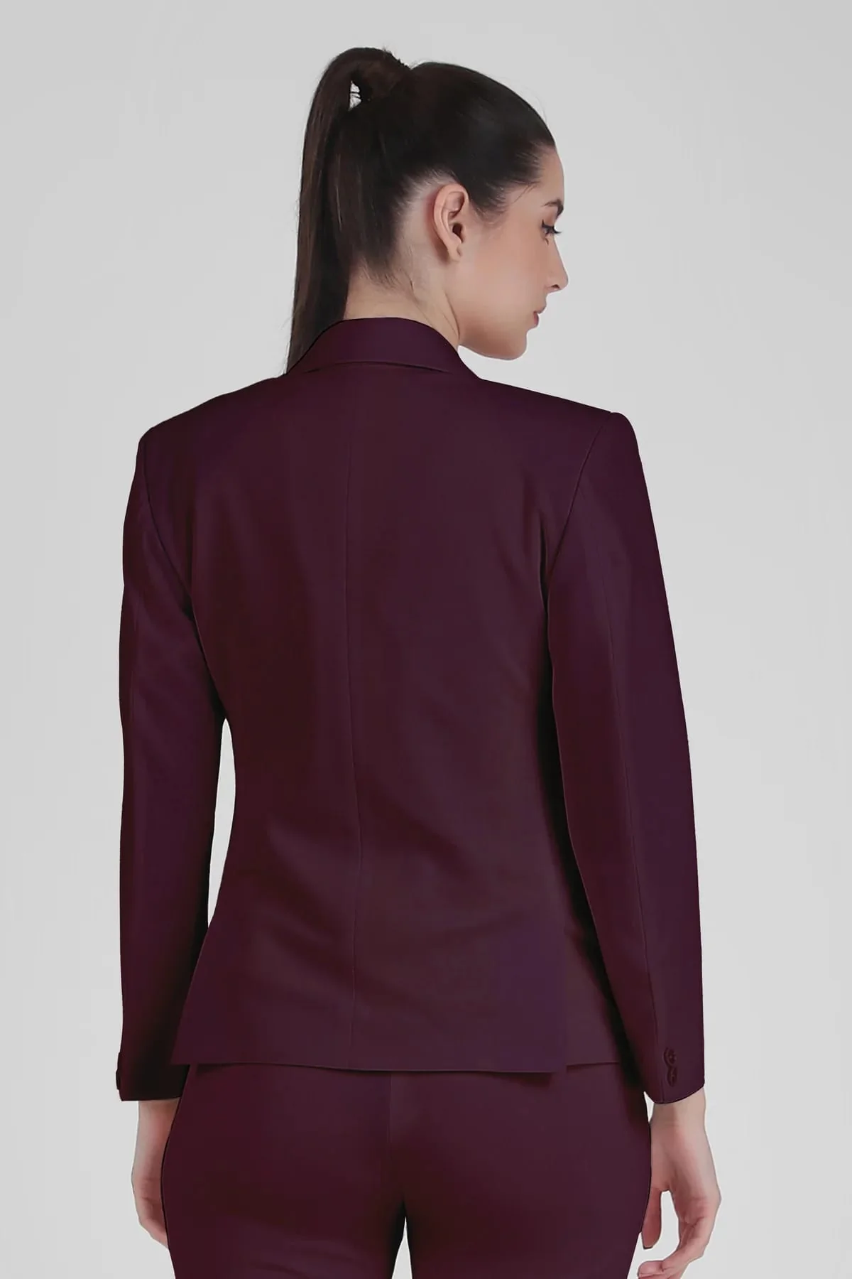 Power 3-Piece Suit Set – Plum (Blazer, Waistcoat & Trousers) - Image 7