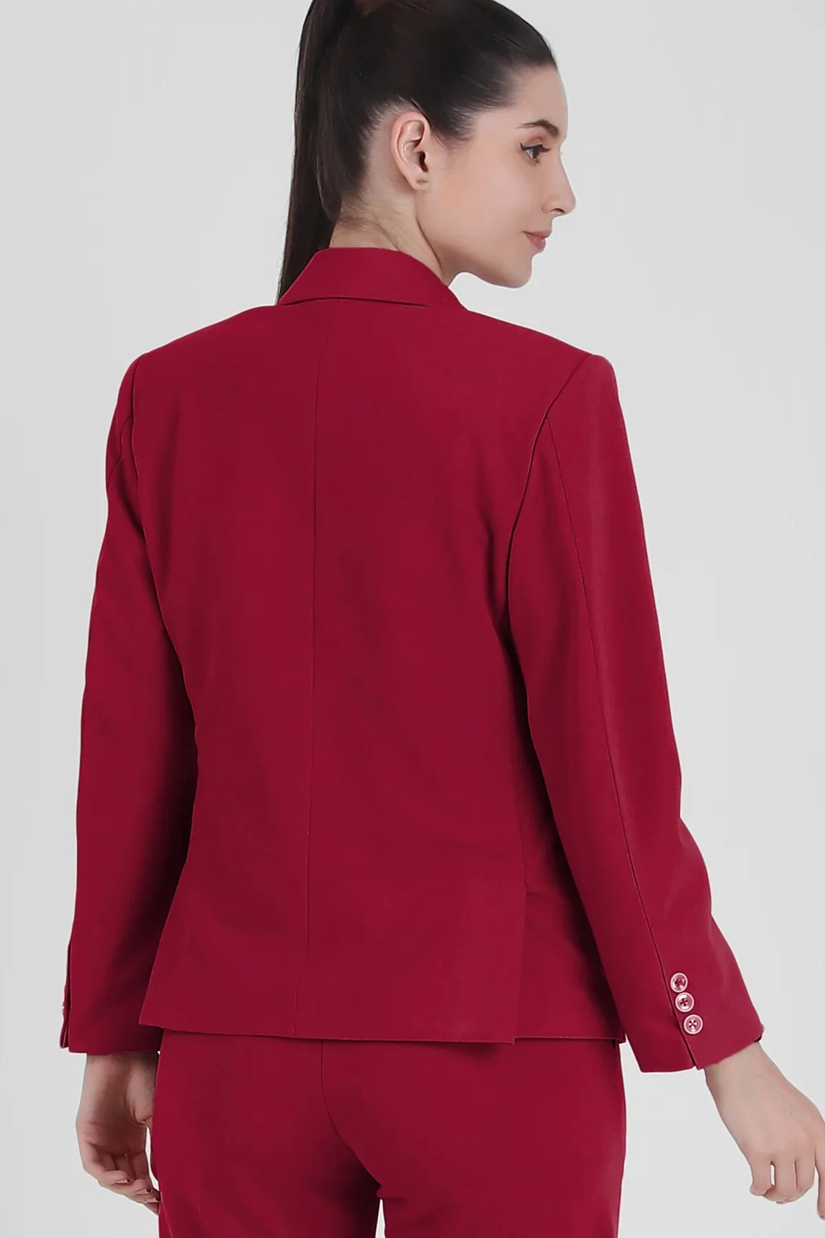 Power 3-Piece Suit Set – Red (Blazer, Waistcoat & Trousers) - Image 6