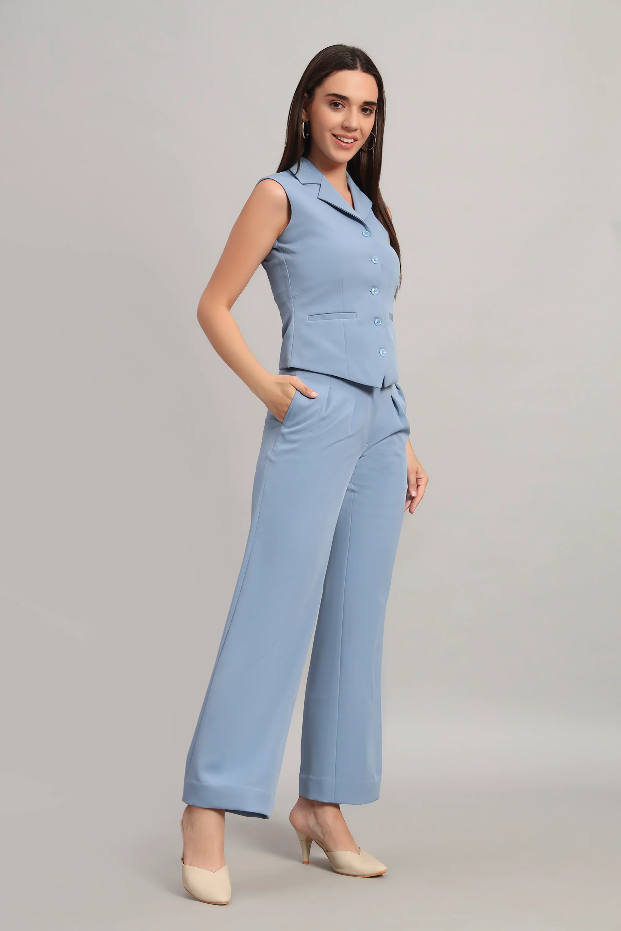 Power Pair Co-ord Set – Denim Blue - Image 5