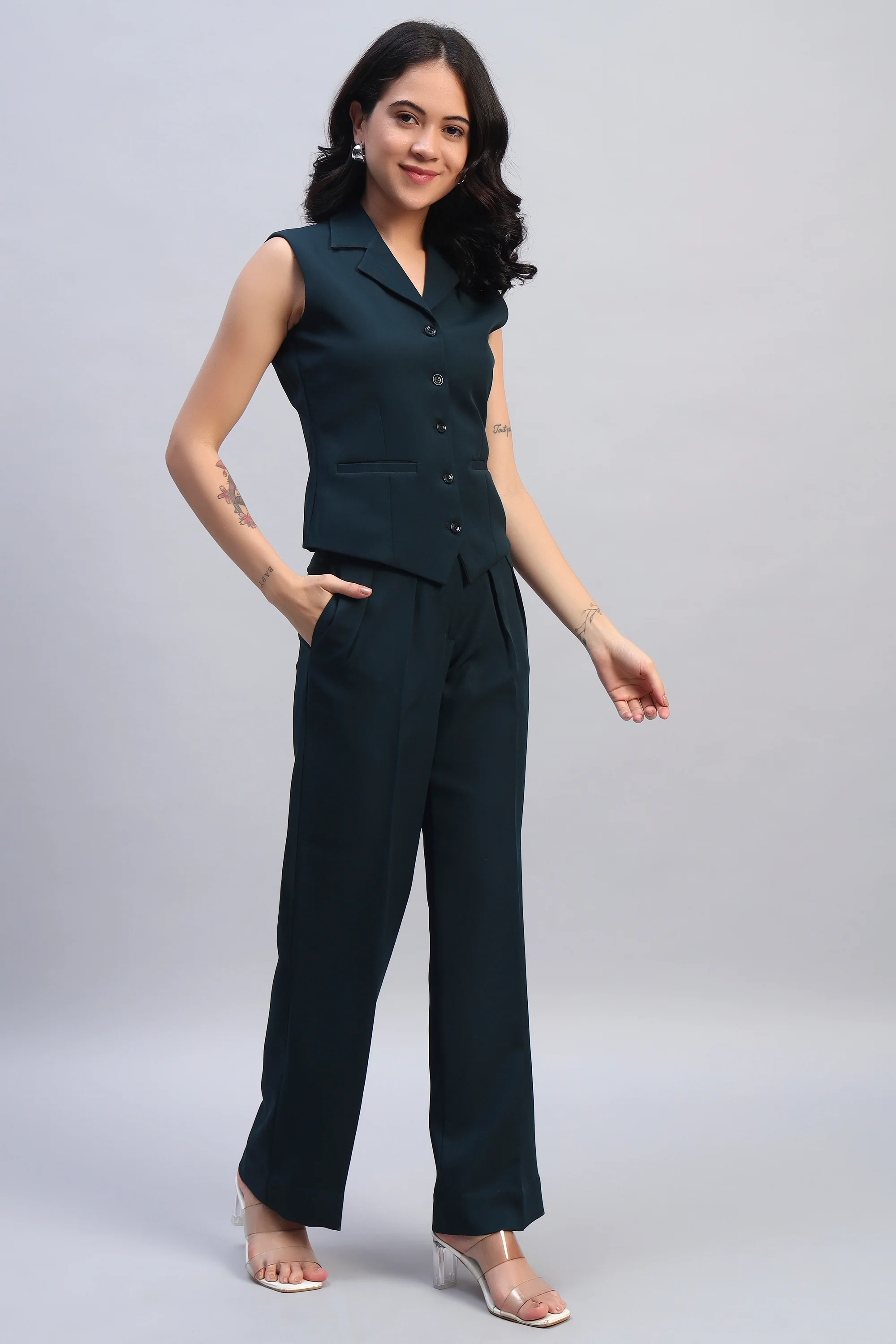 Power Pair Co-ord Set – Peacock Green