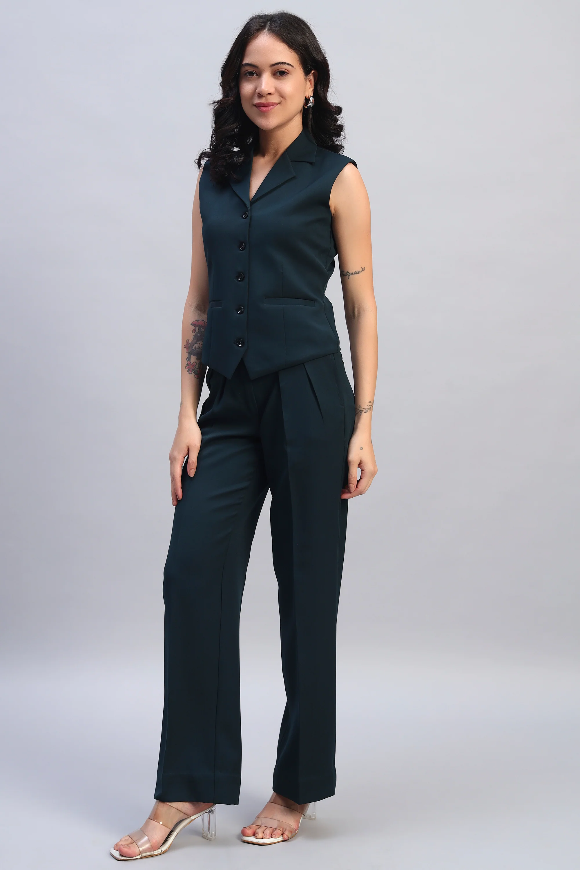 Power Pair Co-ord Set – Peacock Green - Image 6