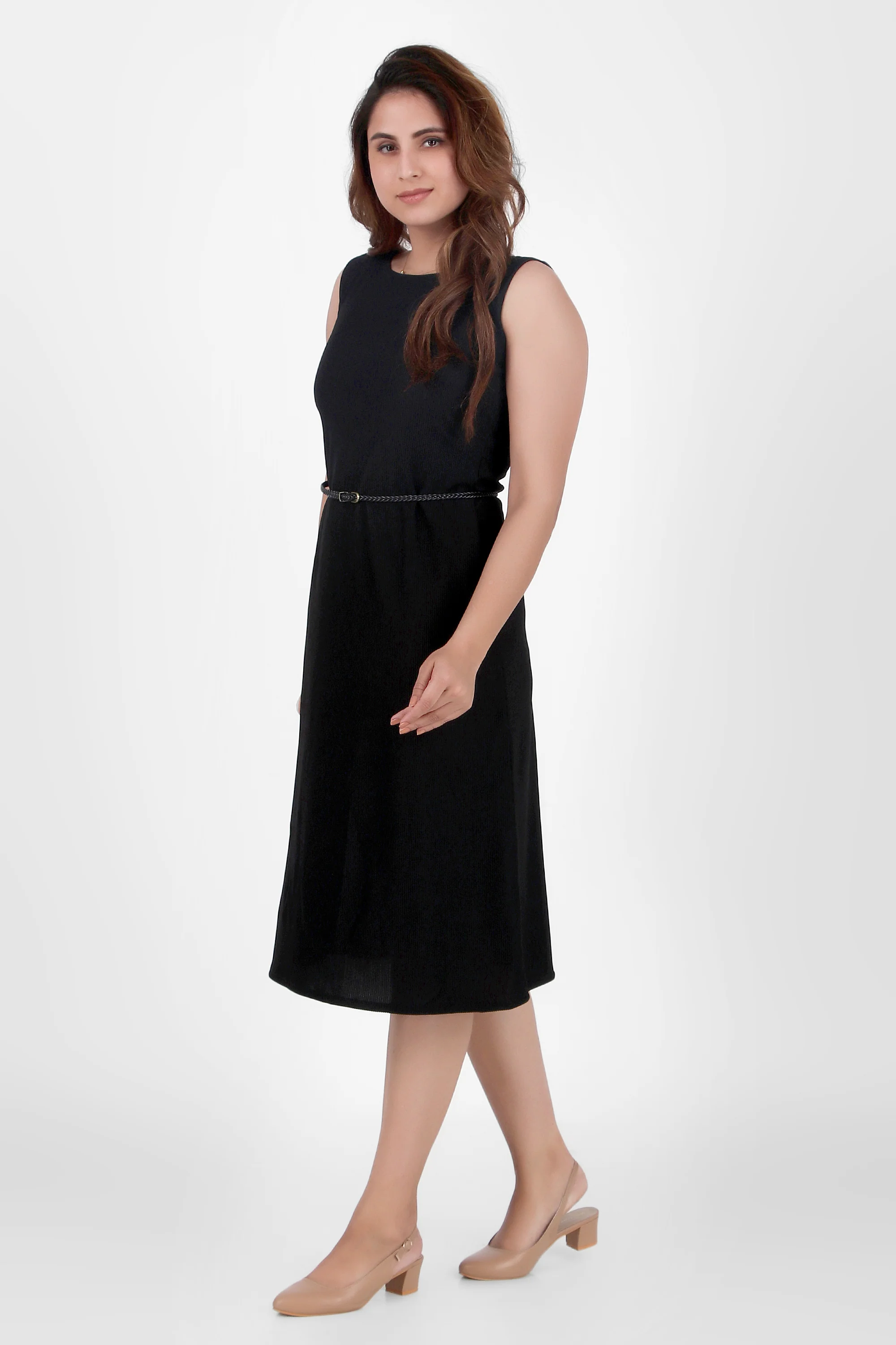Serenity Formal Midi Dress – Black - Image 6