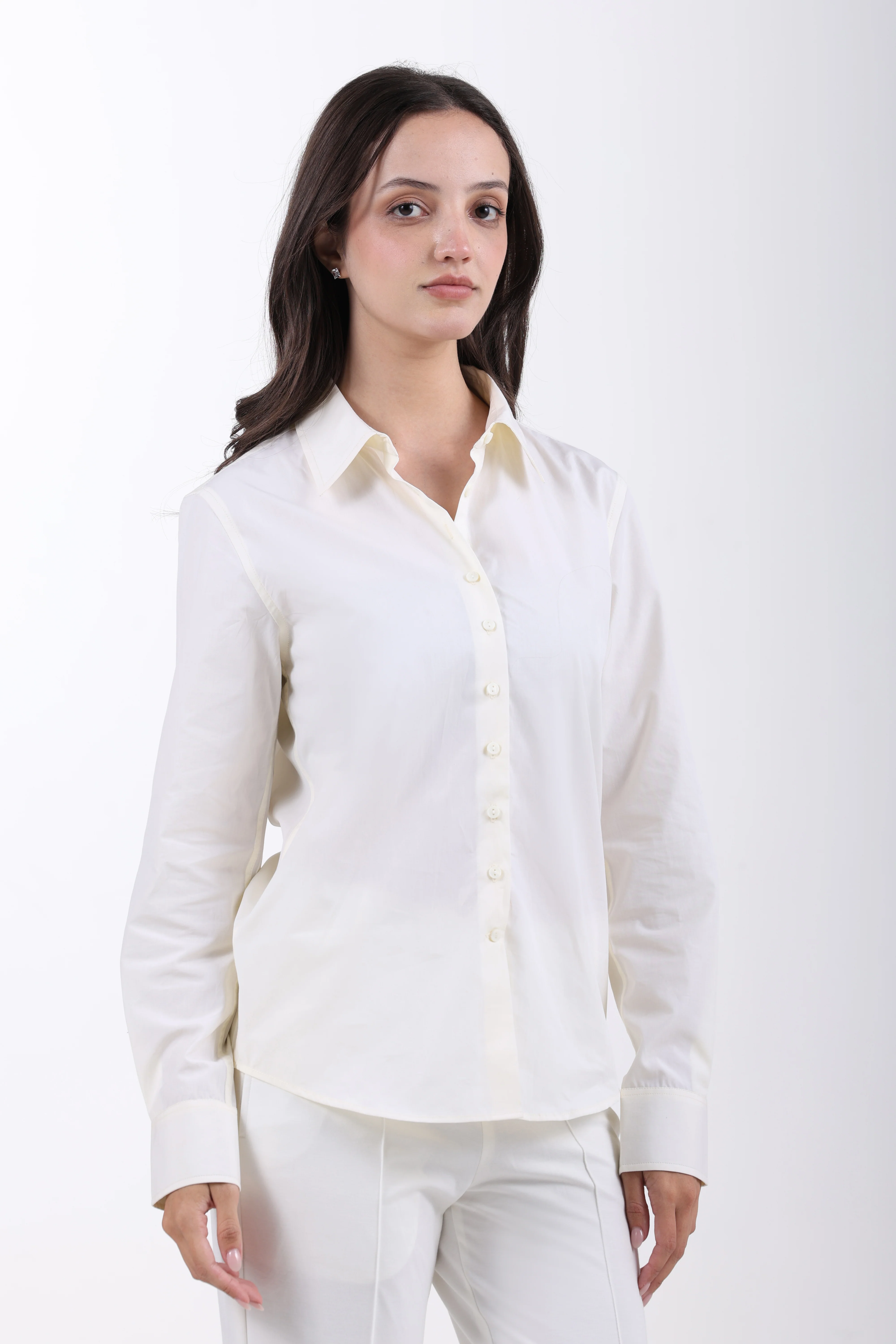 Signature 2-Ply Cotton Regular Fit Shirt – Butter Yellow - Image 3