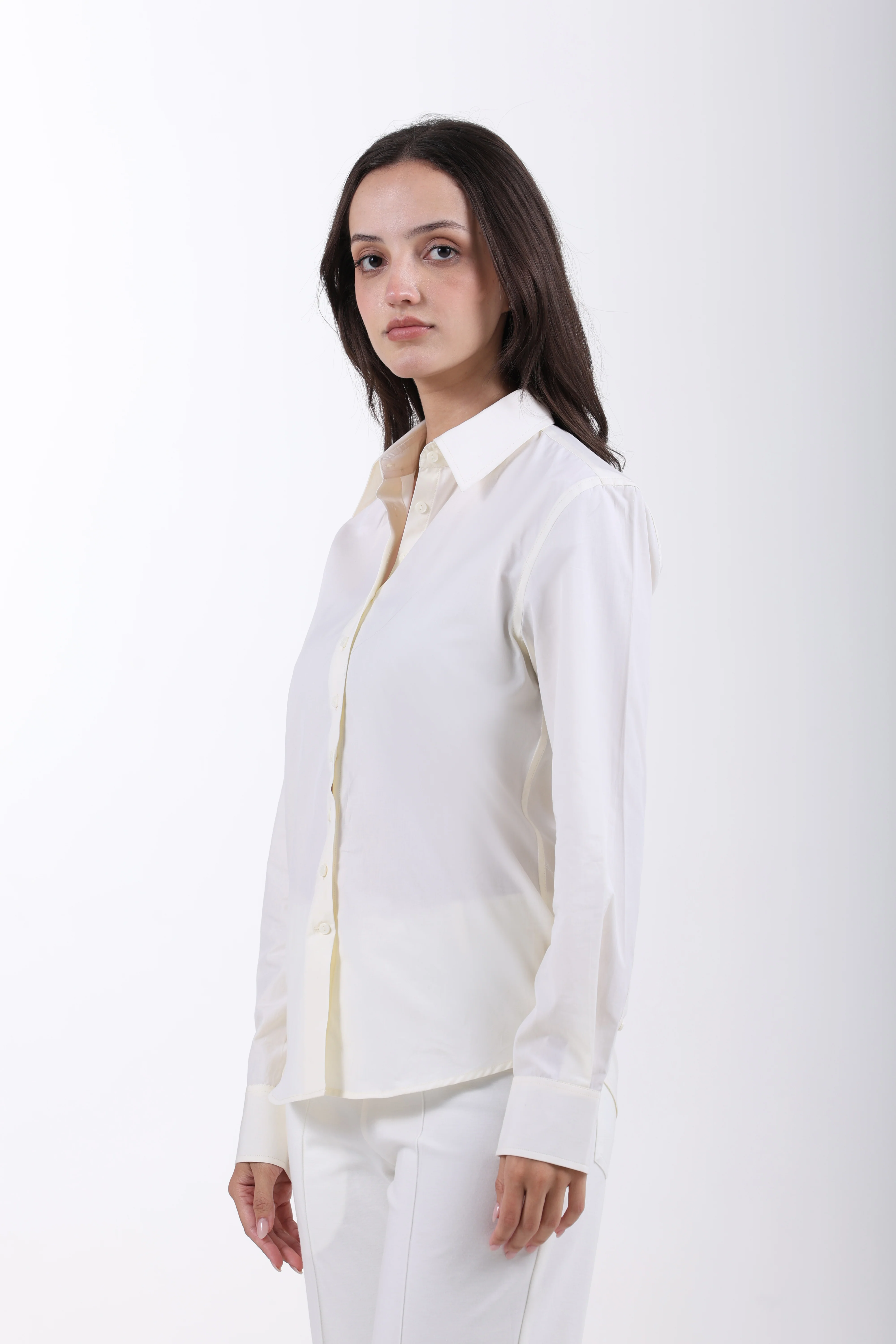 Signature 2-Ply Cotton Regular Fit Shirt – Butter Yellow - Image 4