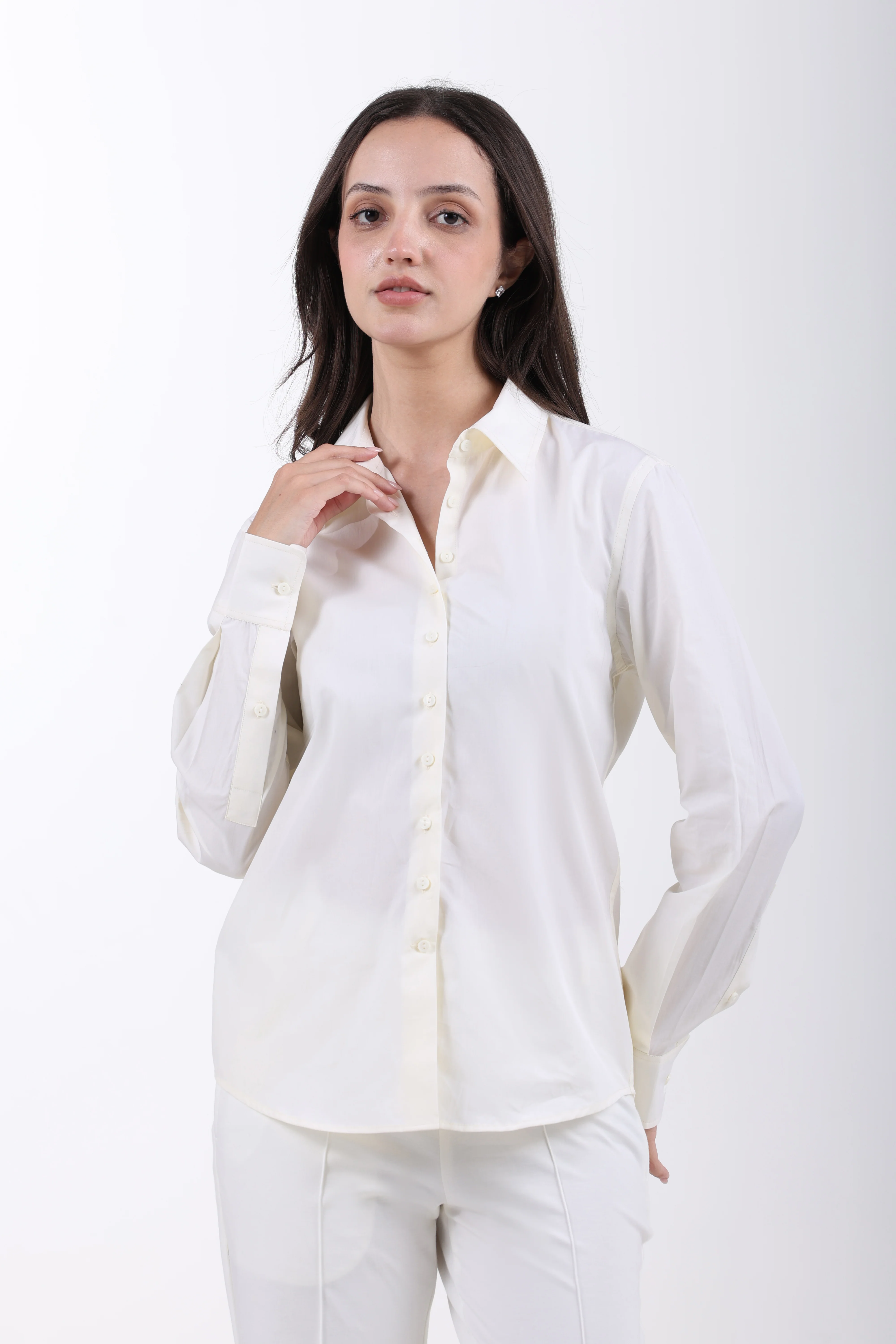 Signature 2-Ply Cotton Regular Fit Shirt – Butter Yellow - Image 6