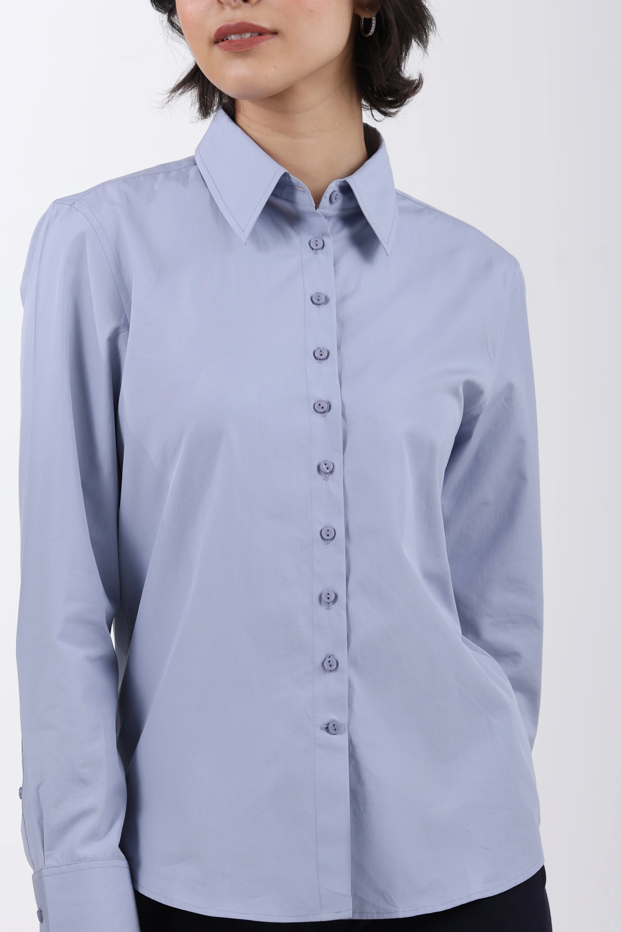 Signature 2-Ply Cotton Regular Fit Shirt – Grey - Image 7