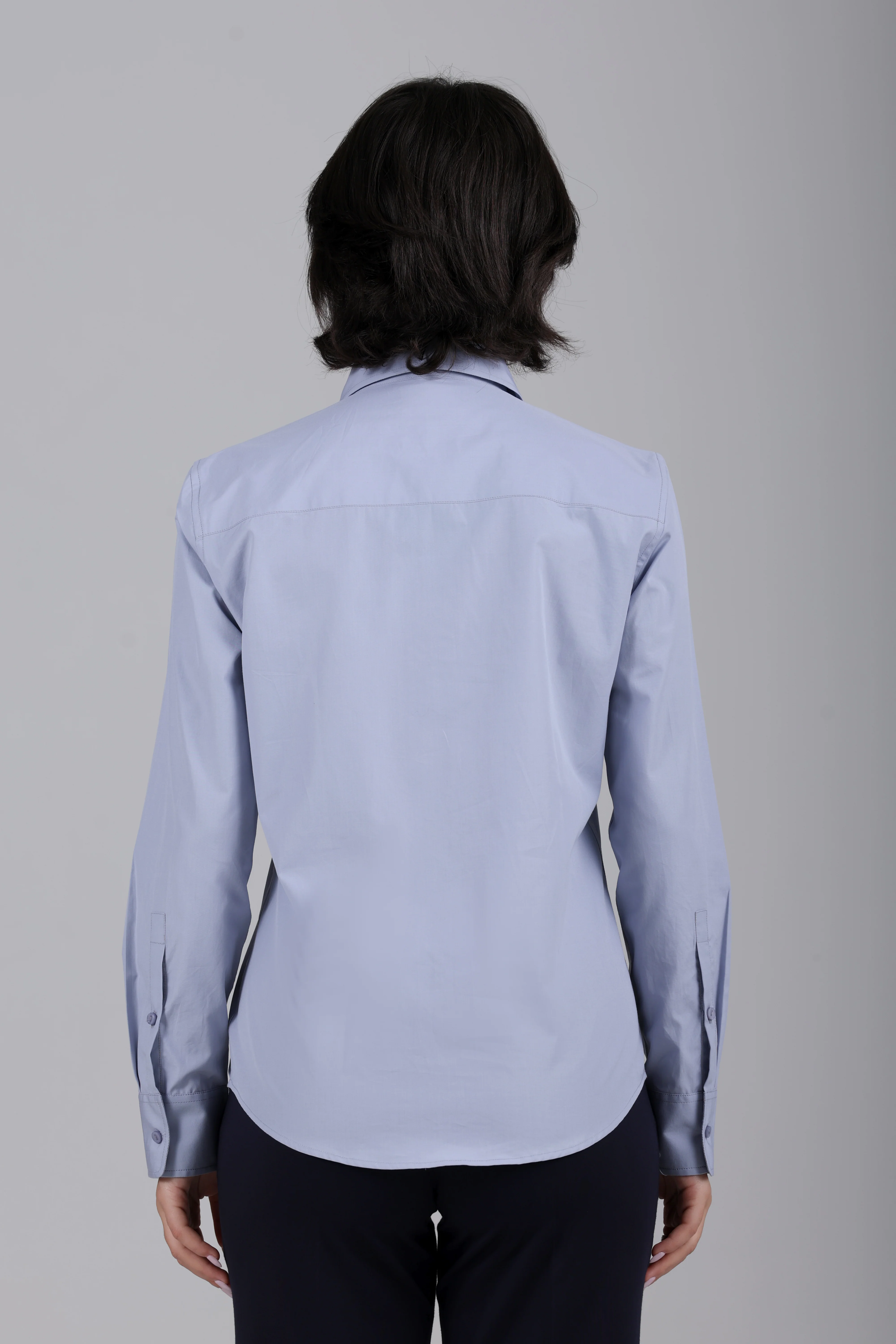 Signature 2-Ply Cotton Regular Fit Shirt – Grey - Image 8