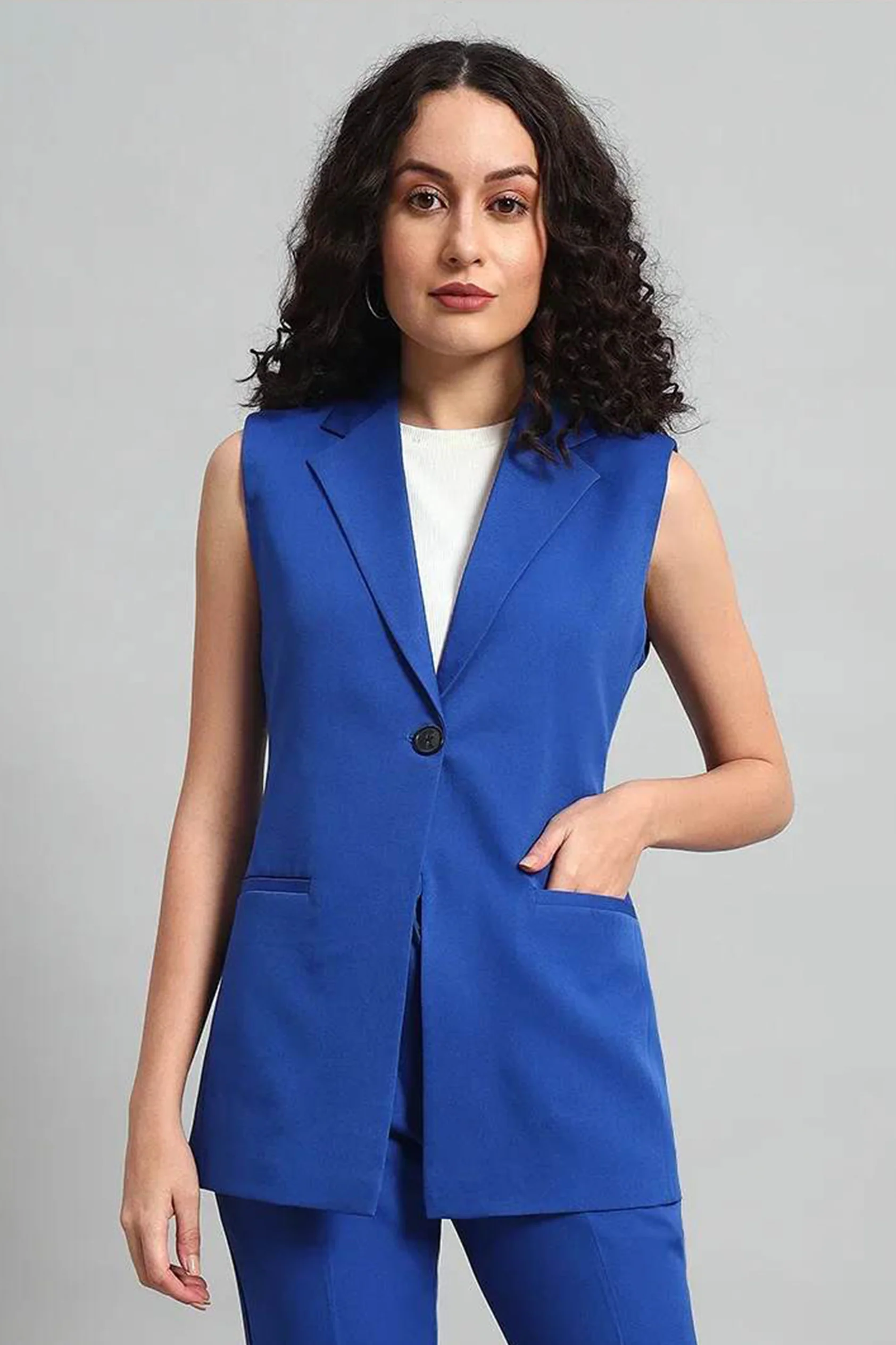 Signature Blazer Co-ord Set – Blue - Image 2