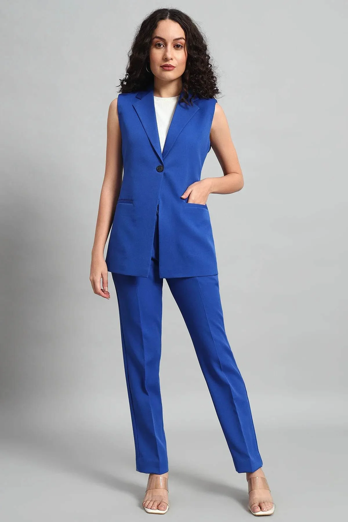 Signature Blazer Co-ord Set – Blue - Image 6