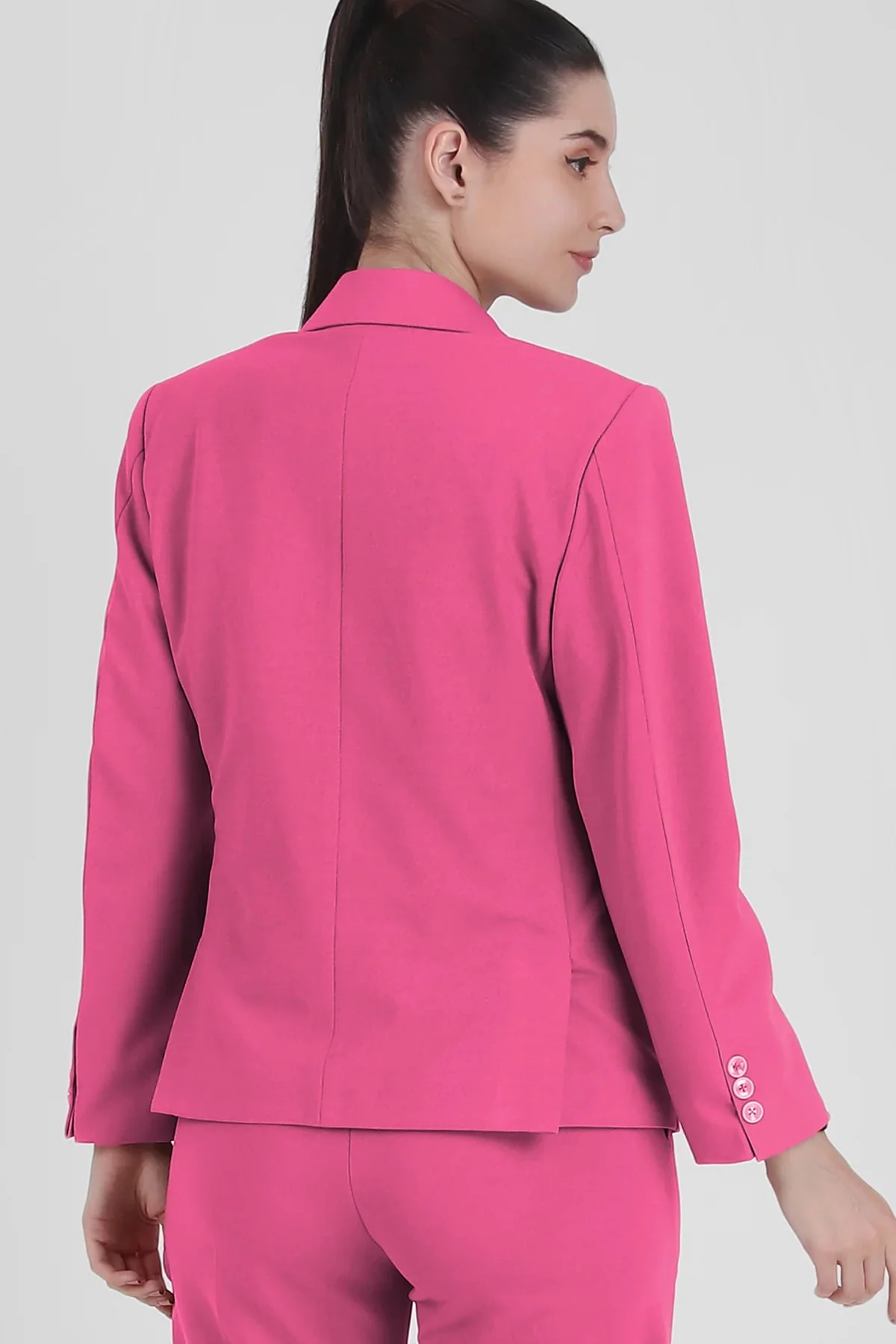 Single Breasted Blazer – Pink - Image 5
