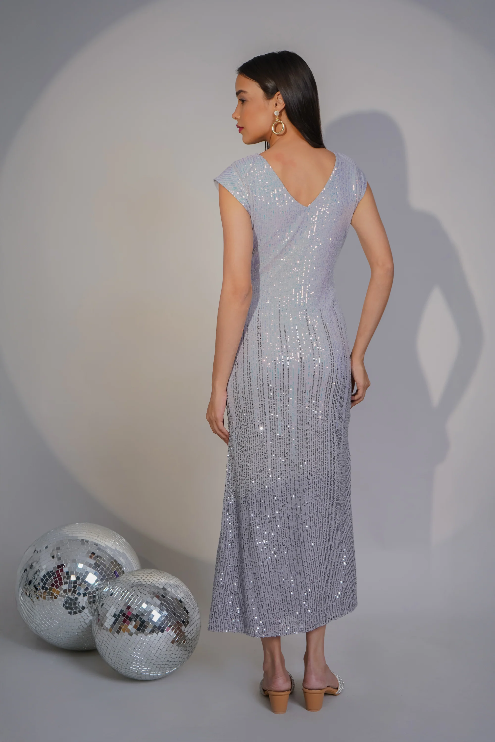 Sitara Sequin Dress – Lilac - Image 6
