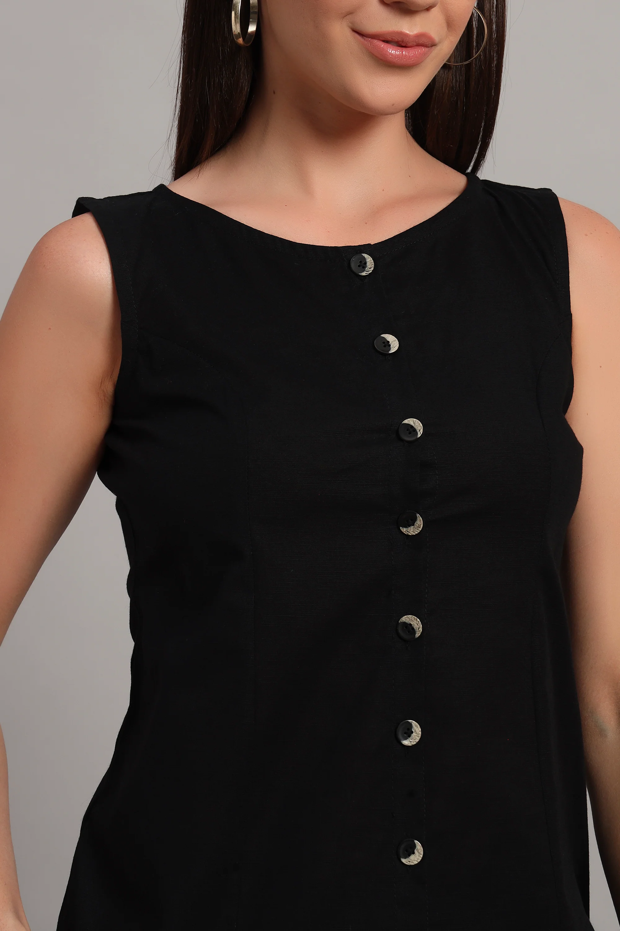 The Summer Ease Set – Black Cotton Linen - Image 3