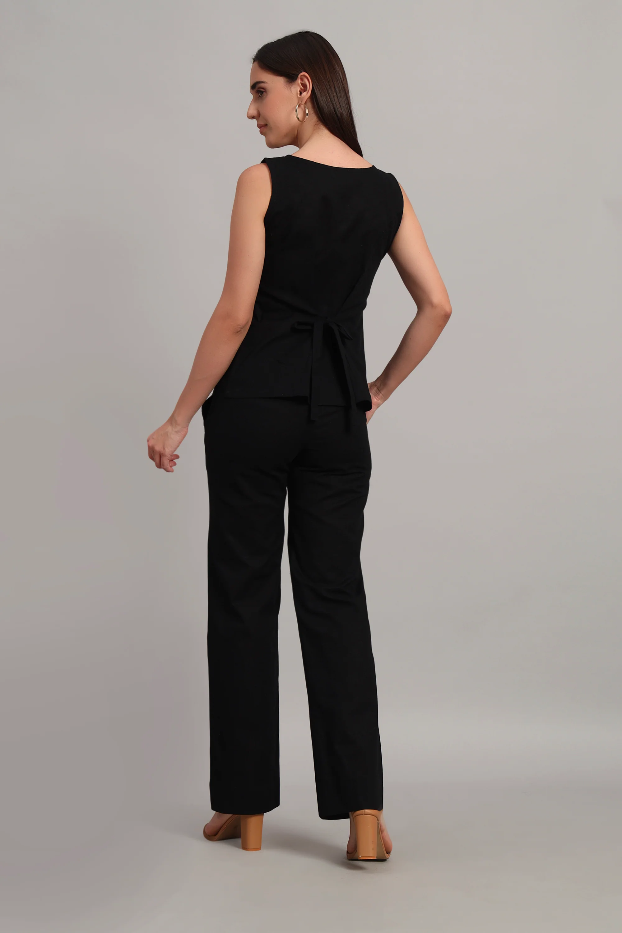 The Summer Ease Set – Black Cotton Linen - Image 8
